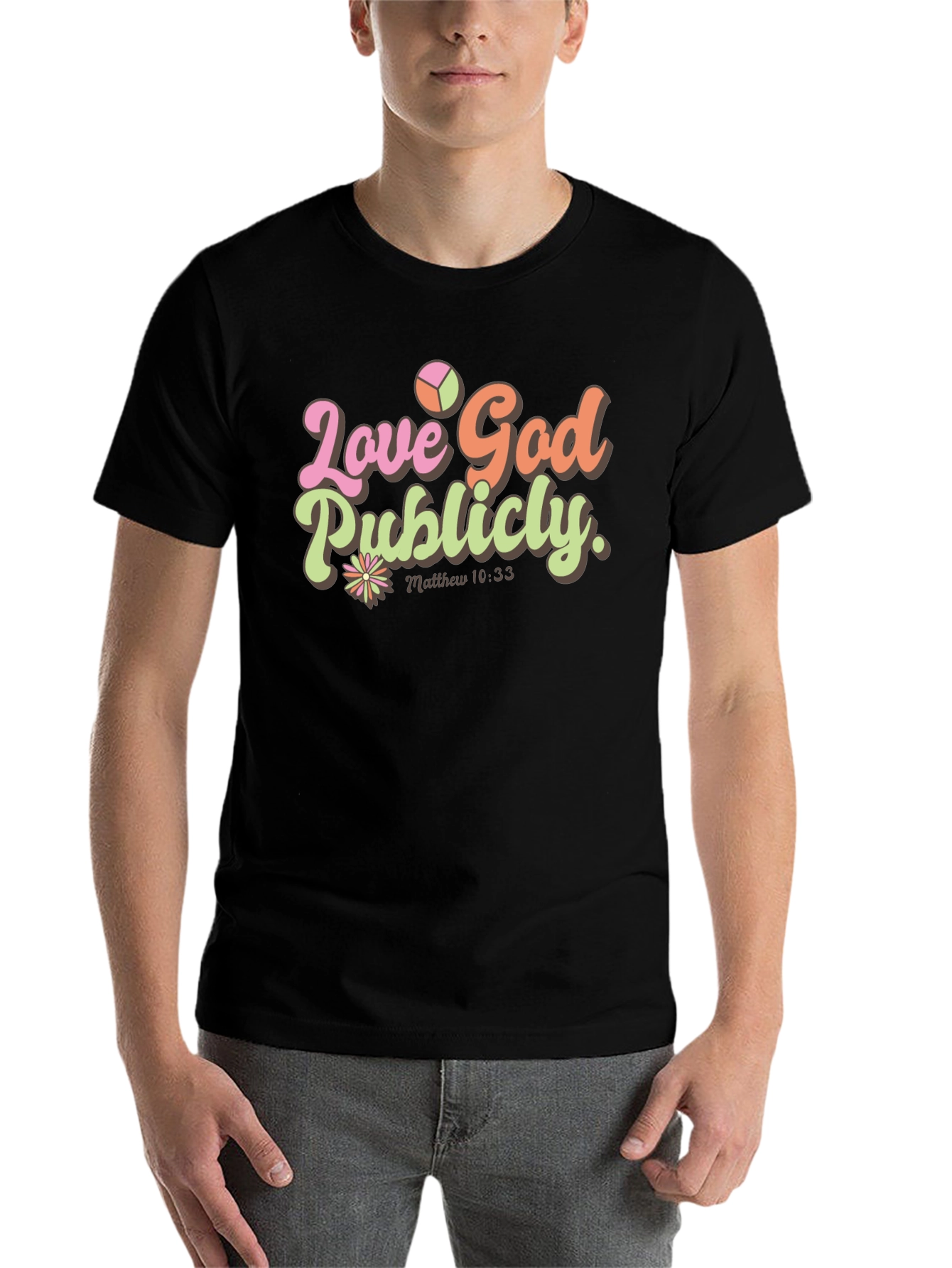 Black Love God Publicly Tee view 7