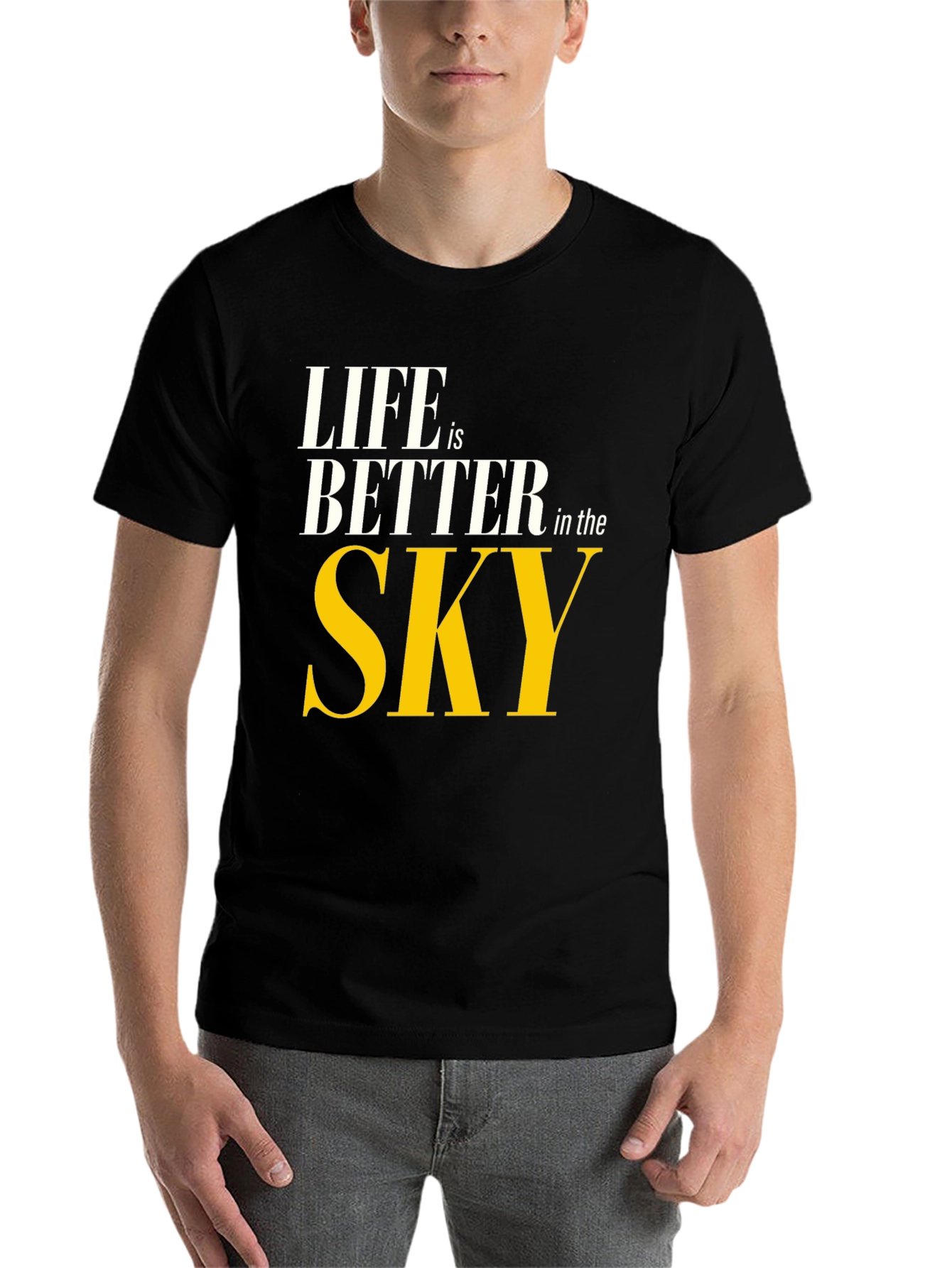 Black Life is Better in the Sky T-Shirt view 7