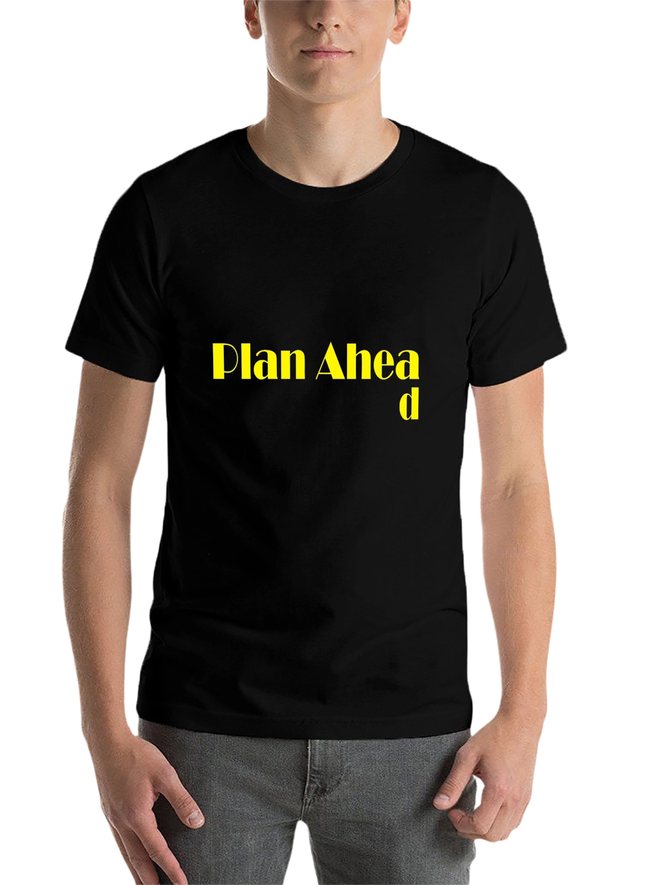 Black Plan Ahead Black T-Shirt view 7