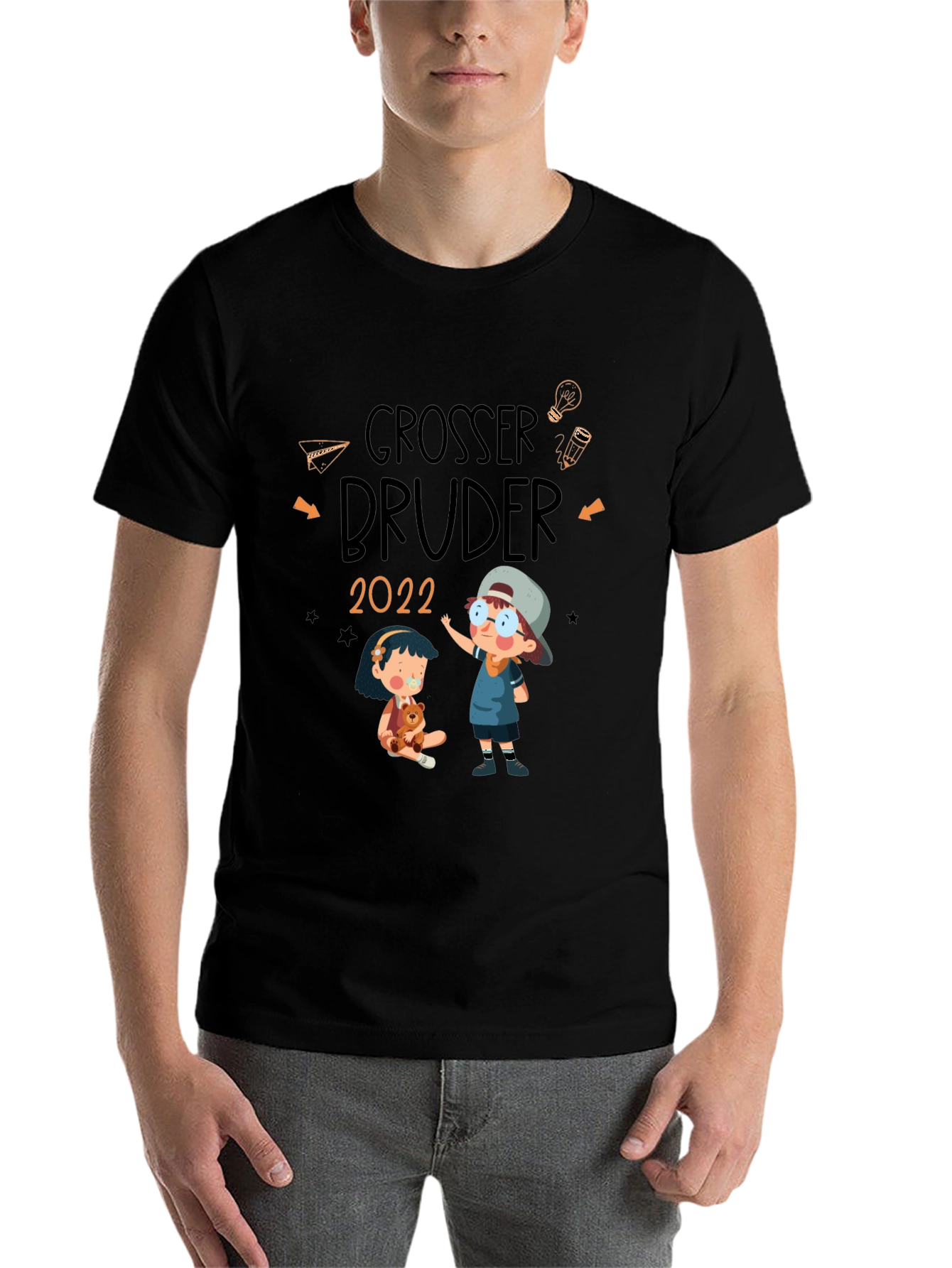 Black Grosser Bruder 2022 T-Shirt view 7