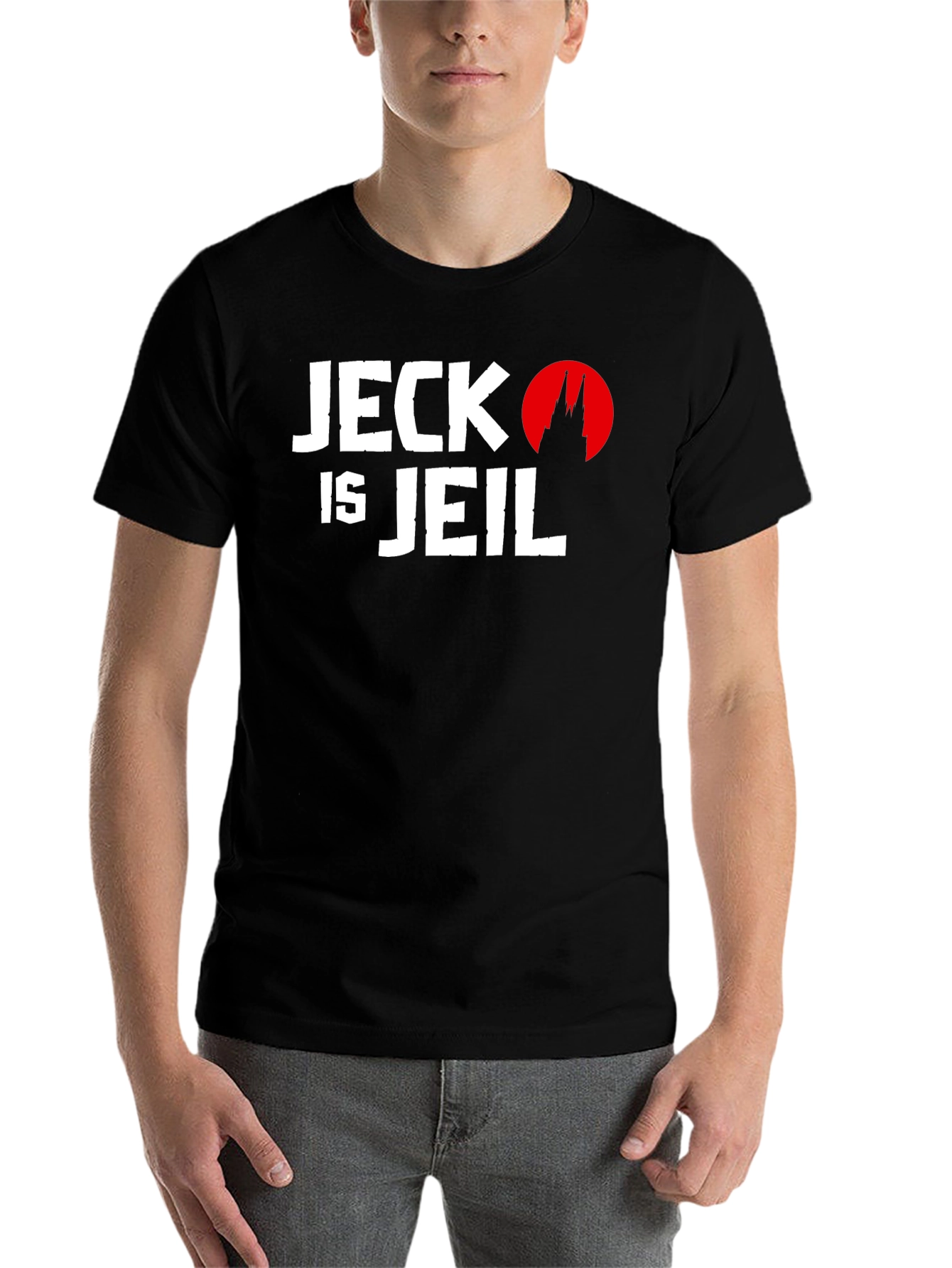 Black Jeck is Jeil T-Shirt - Black Crew Neck Graphic Tee view 7
