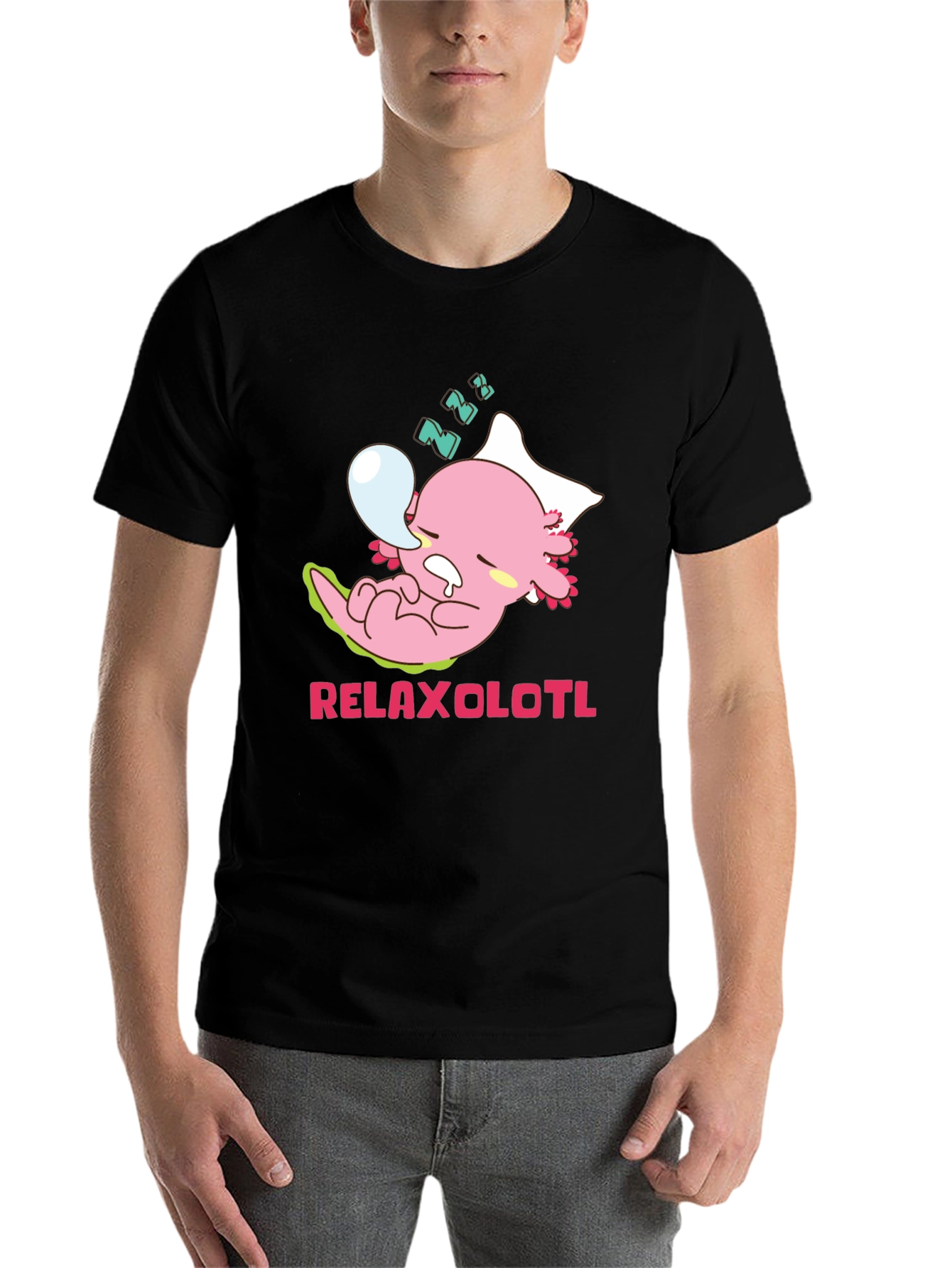 Relaxolotl T-Shirt - Kawaii Axolotl Tee - 7