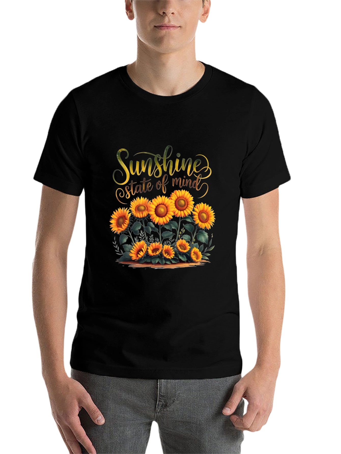 Black Sunshine State of Mind Graphic Tee view 7