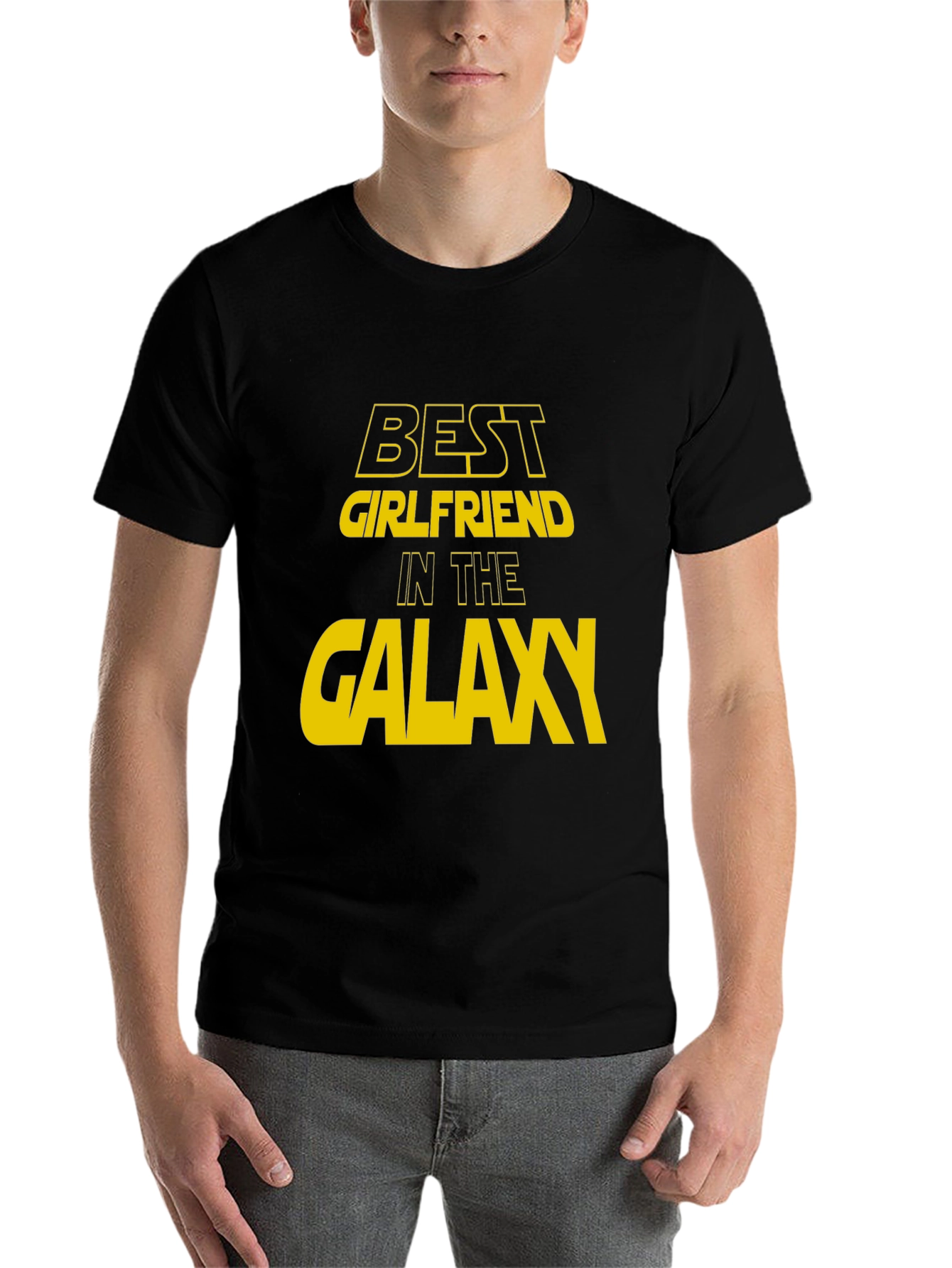 Black Best Girlfriend in the Galaxy Graphic T-Shirt view 7