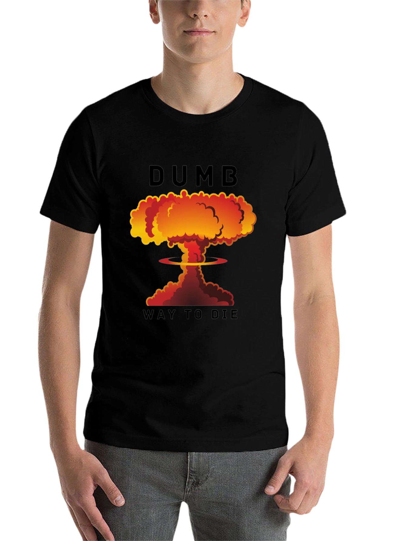 Black Dumb Way to Die T-Shirt view 7