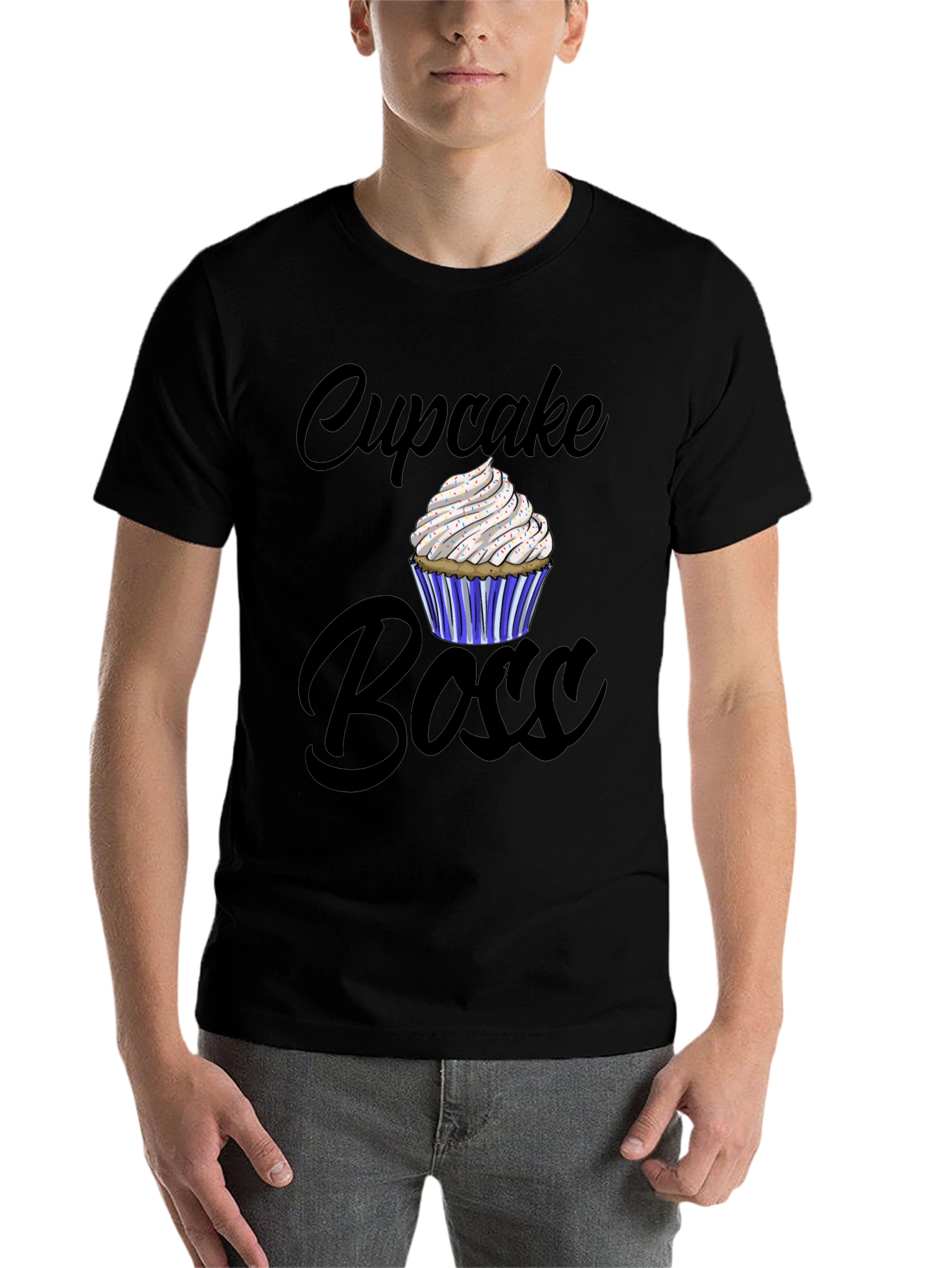 Black Cupcake Boss Graphic Tee - Stylish Comfort view 7