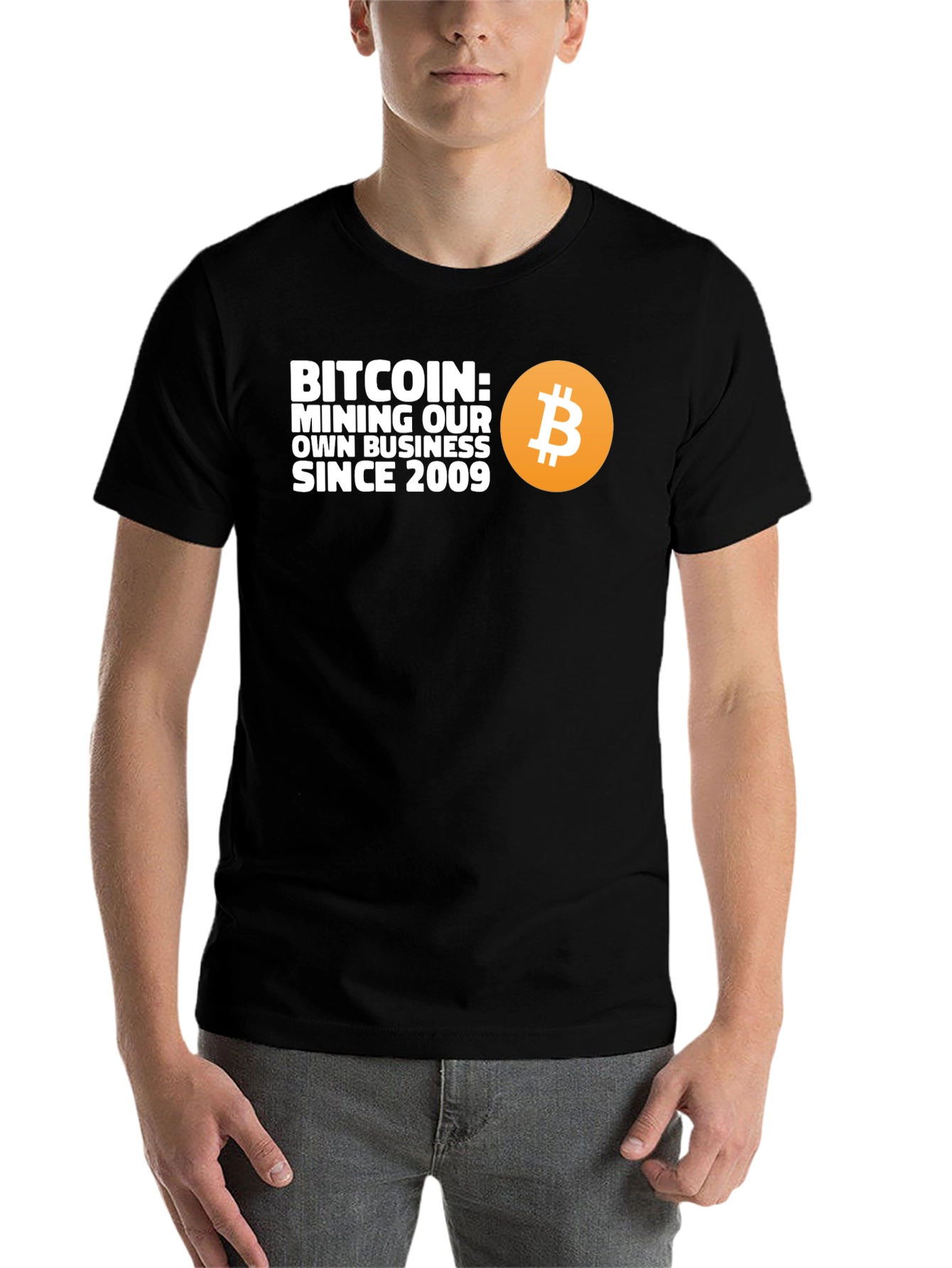 Black Bitcoin Mining Business T-Shirt Since 2009 view 7