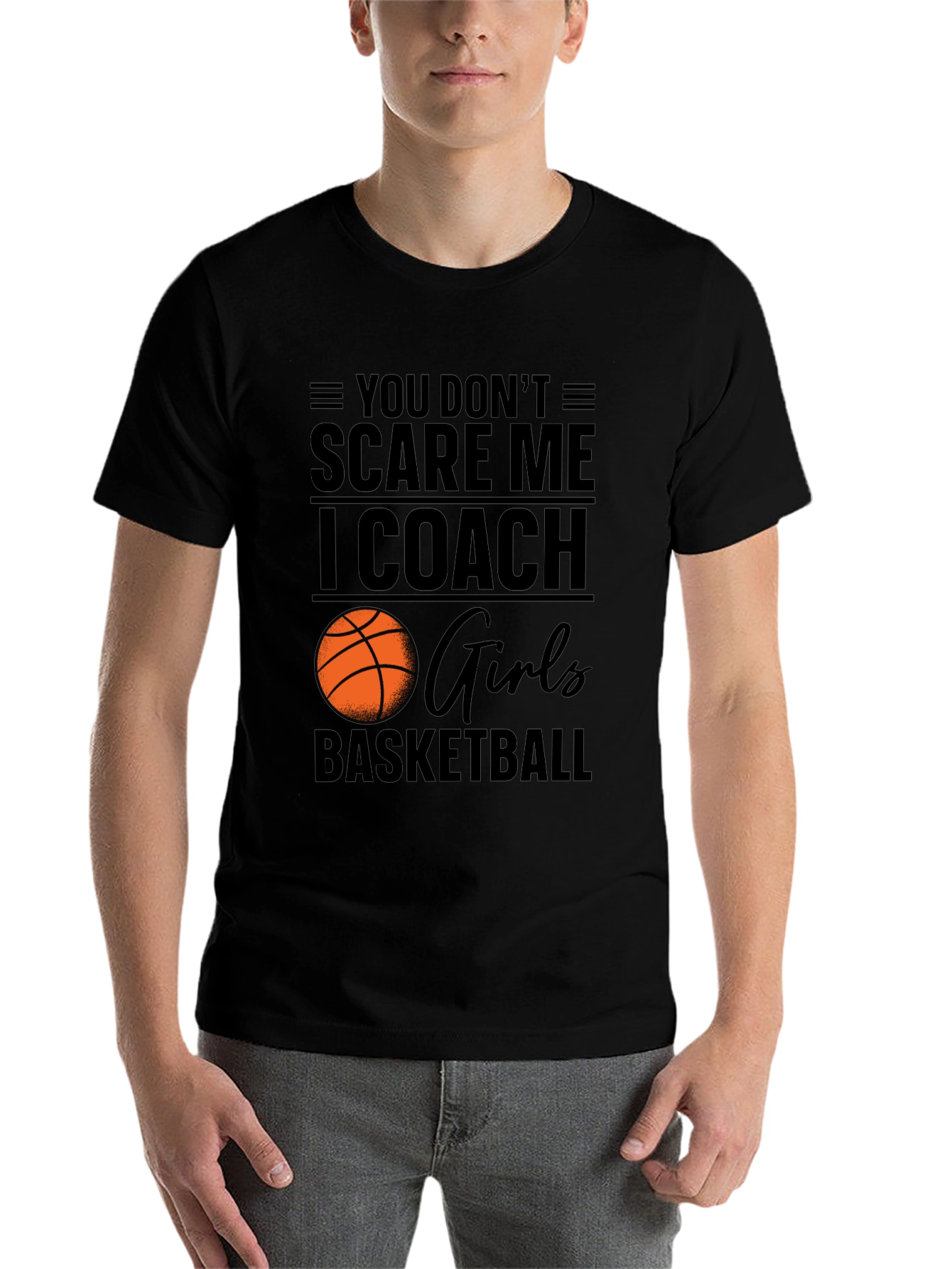 Black Girls Basketball Coach T-Shirt - Motivational Design view 7