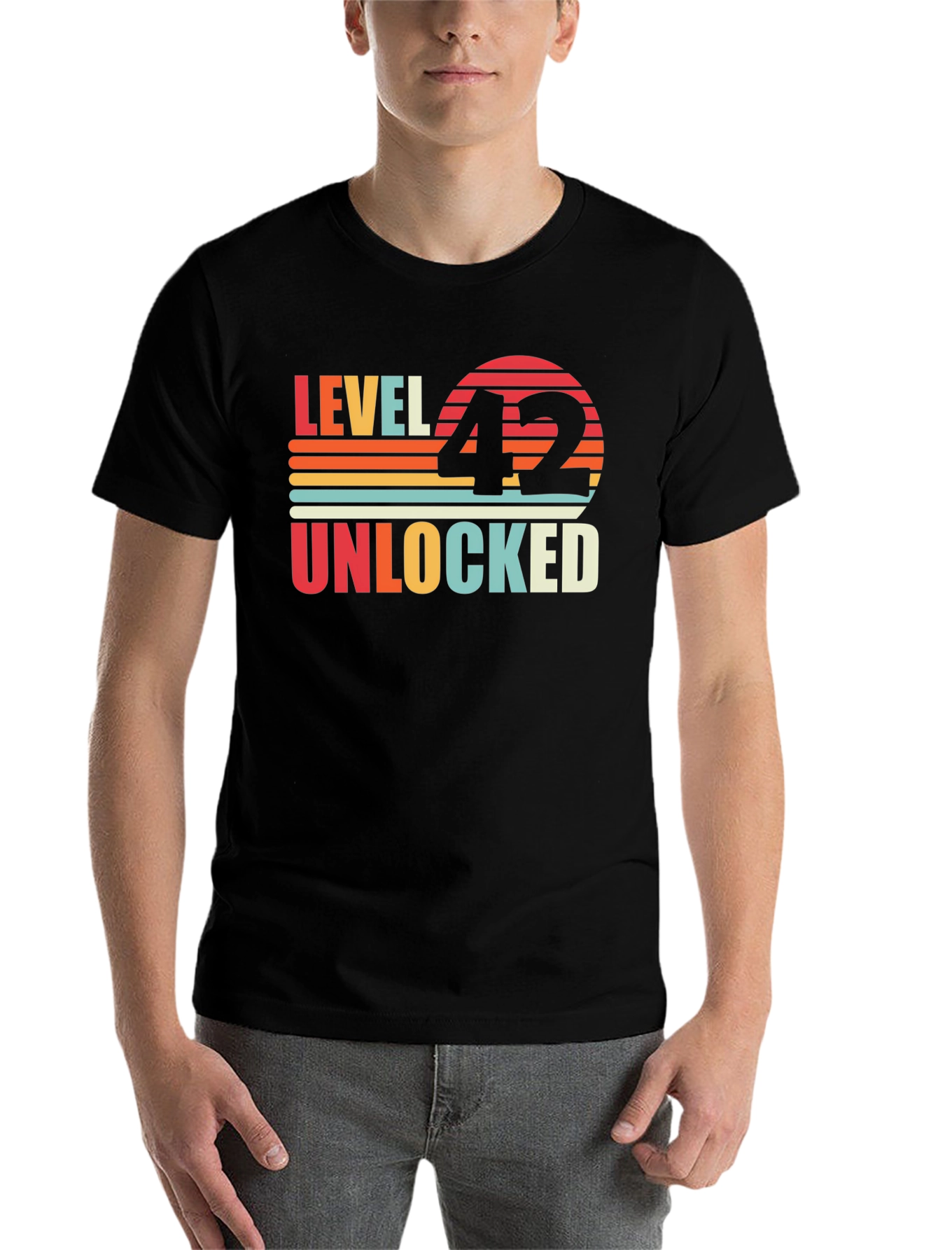 Black Level 42 Unlocked Birthday T-Shirt view 7