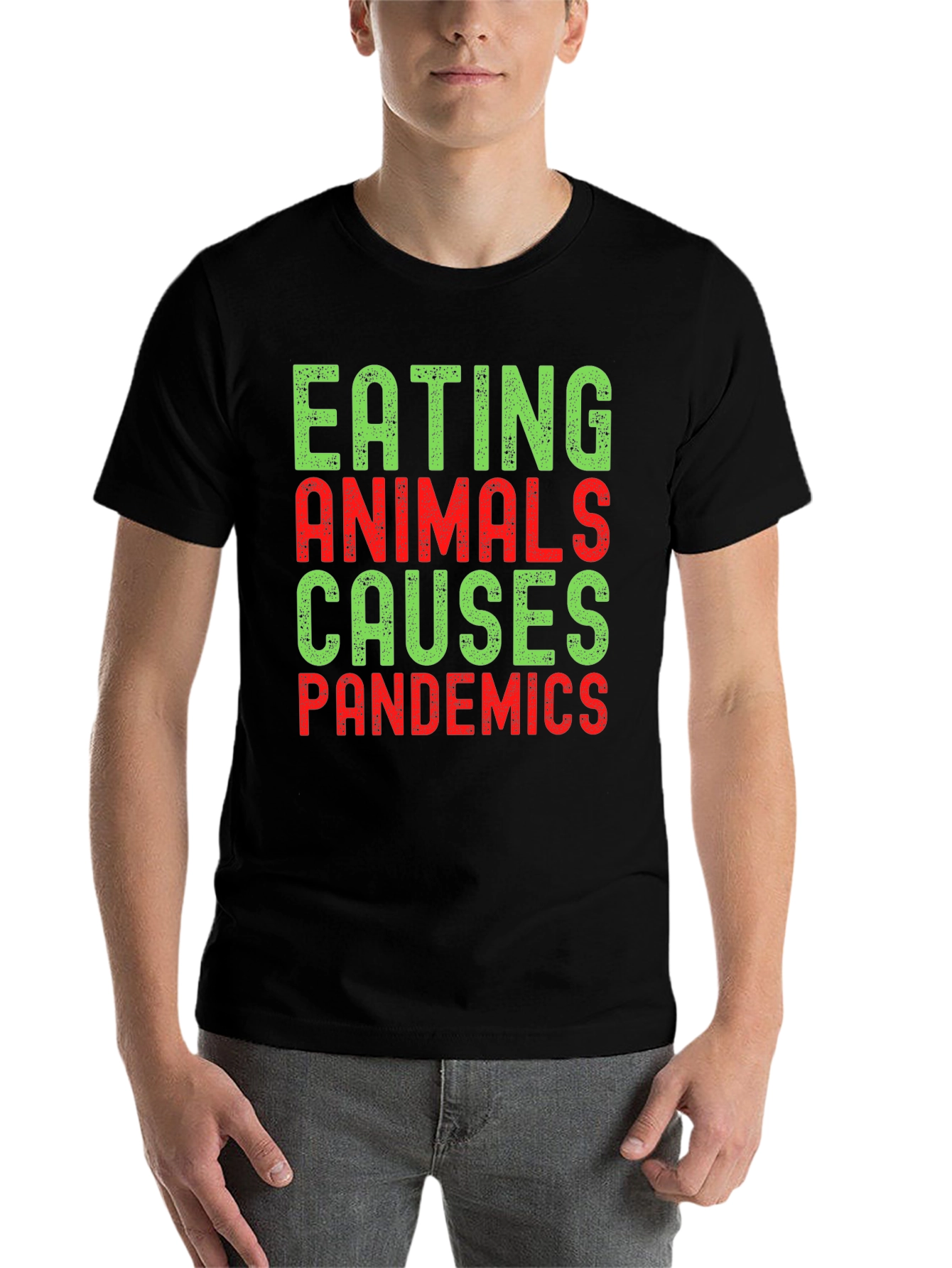 Black Eating Animals Causes Pandemics T-Shirt view 7