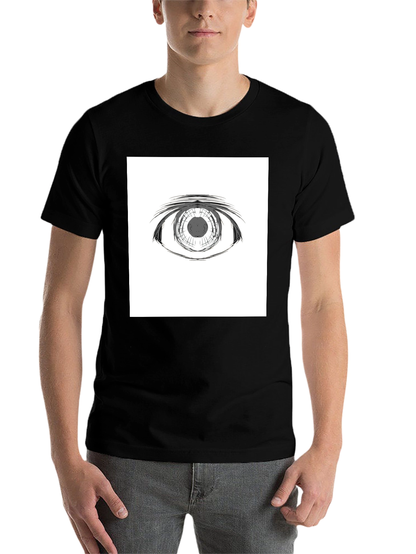 Black Eye Graphic Black T-Shirt view 7
