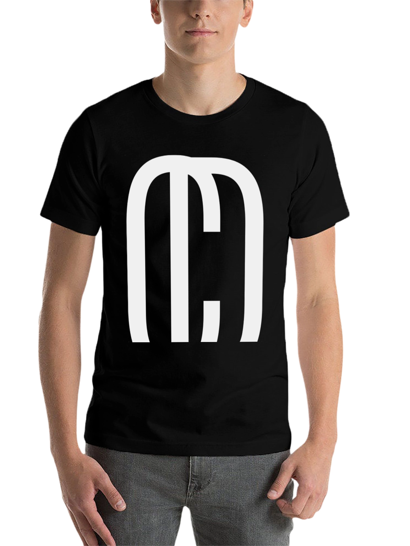 Black Bold Graphic Tee - Modern M Design view 7