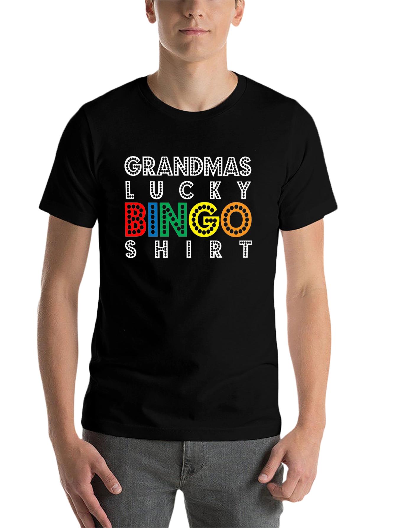 Black Grandma's Lucky Bingo T-Shirt view 7