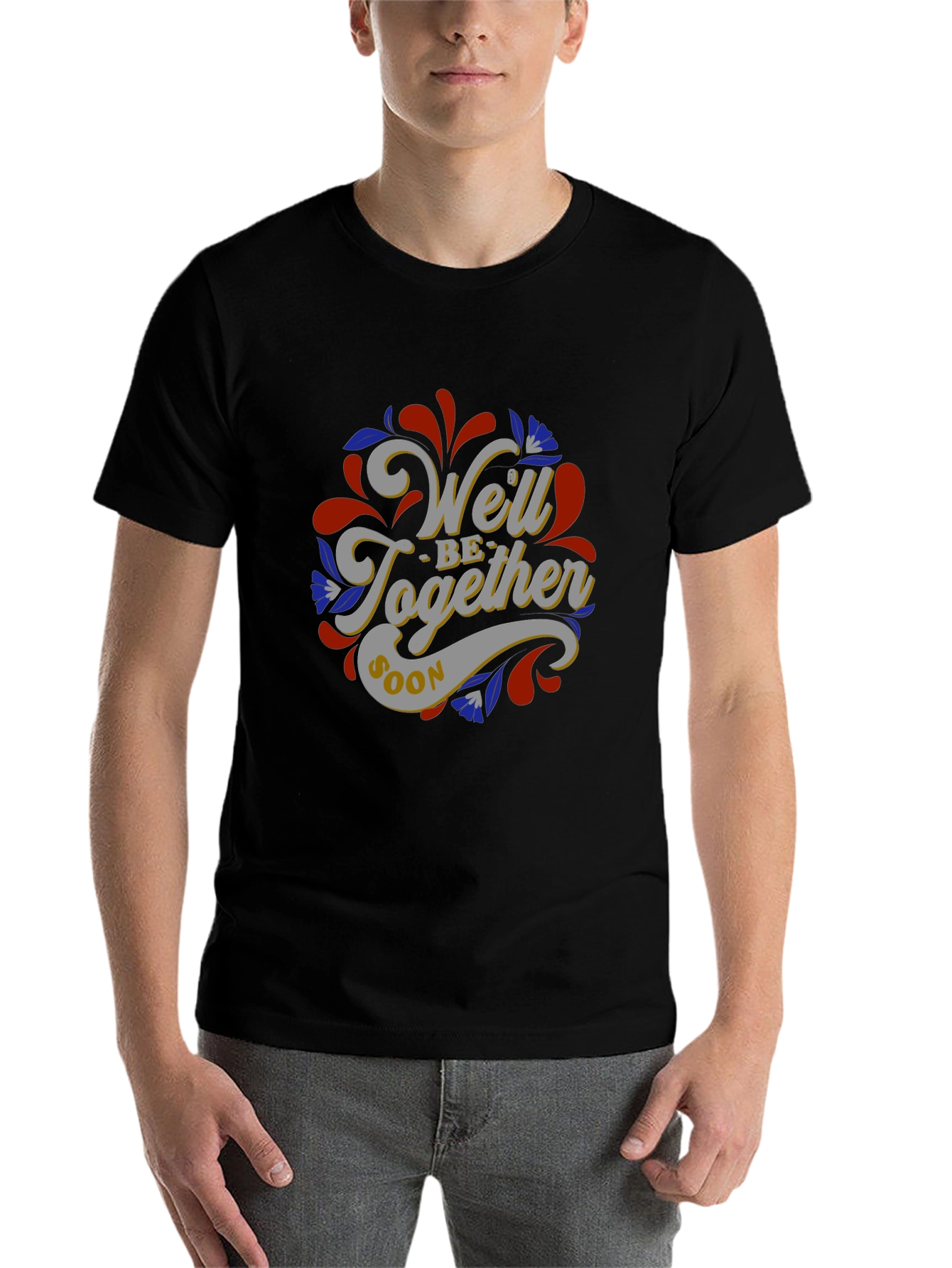 Black We'll Be Together Soon Graphic T-Shirt view 7