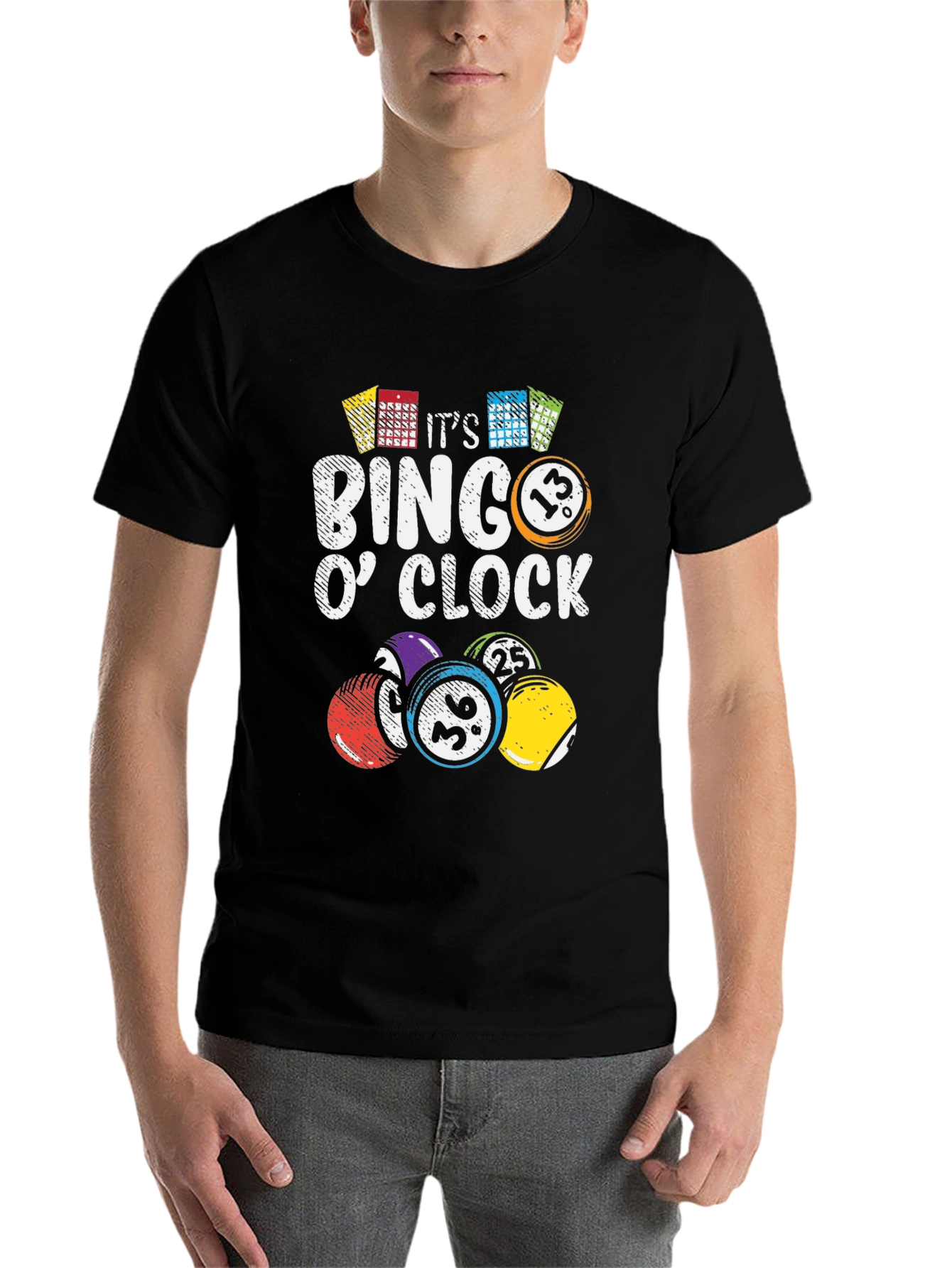 Black It's Bingo O'Clock Graphic Tee view 7