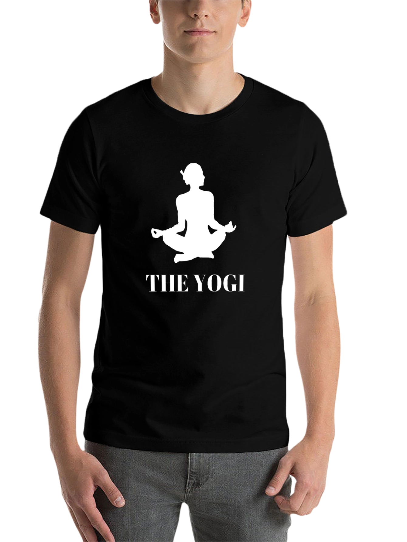 Black The Yogi T-Shirt - Meditating Zen Master Tee view 7