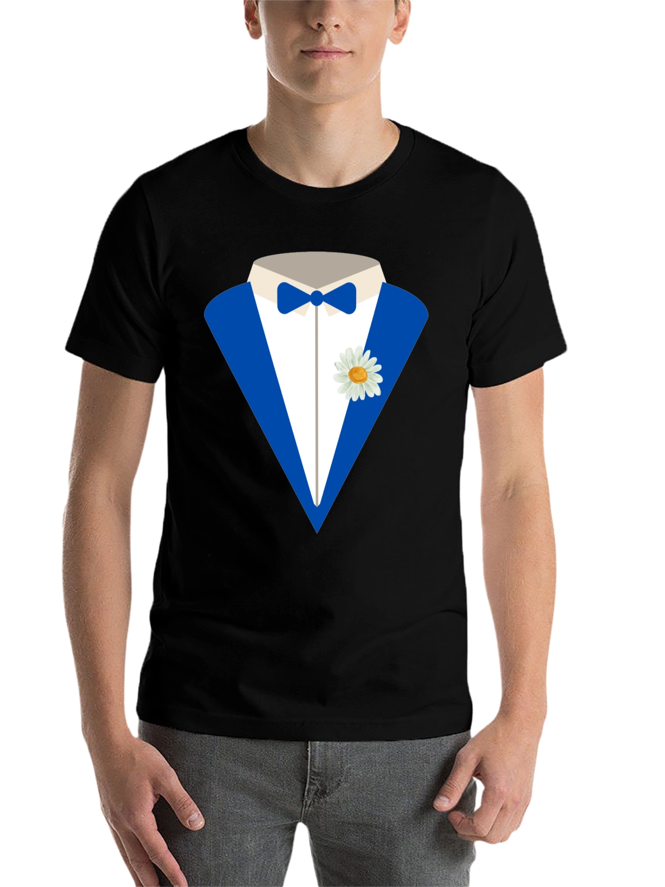 Black Tuxedo T-Shirt: Fun Formal Wear Alternative view 7