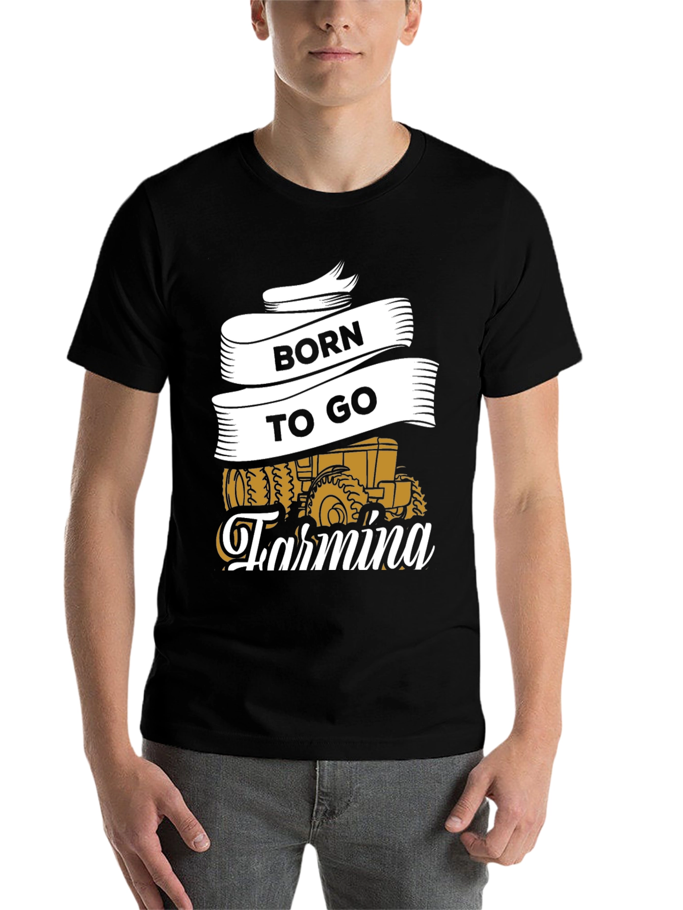 Born to Go Farming T-Shirt -  Tractor Graphic Tee - 7