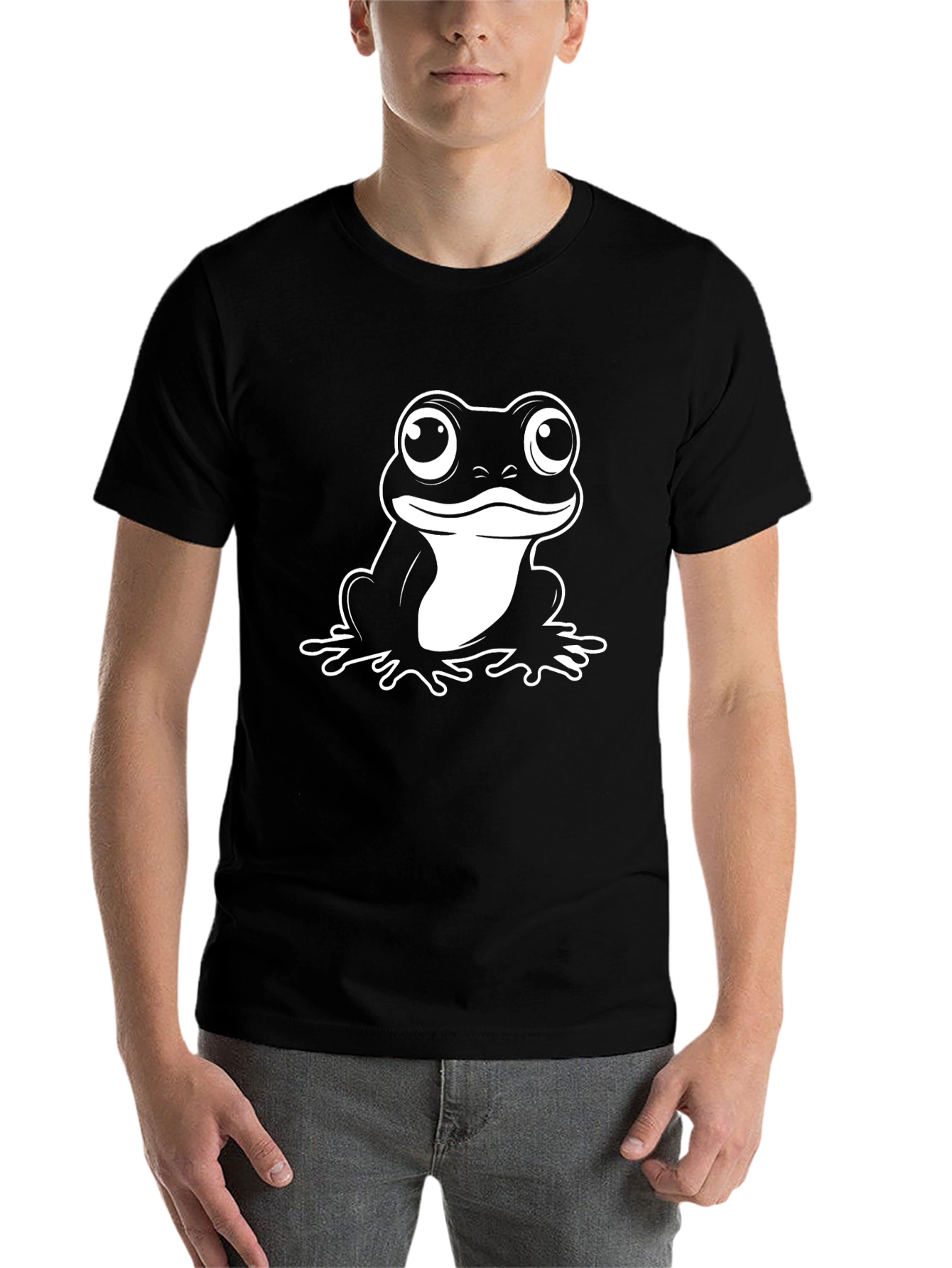 Black Frog Graphic Black T-Shirt view 7