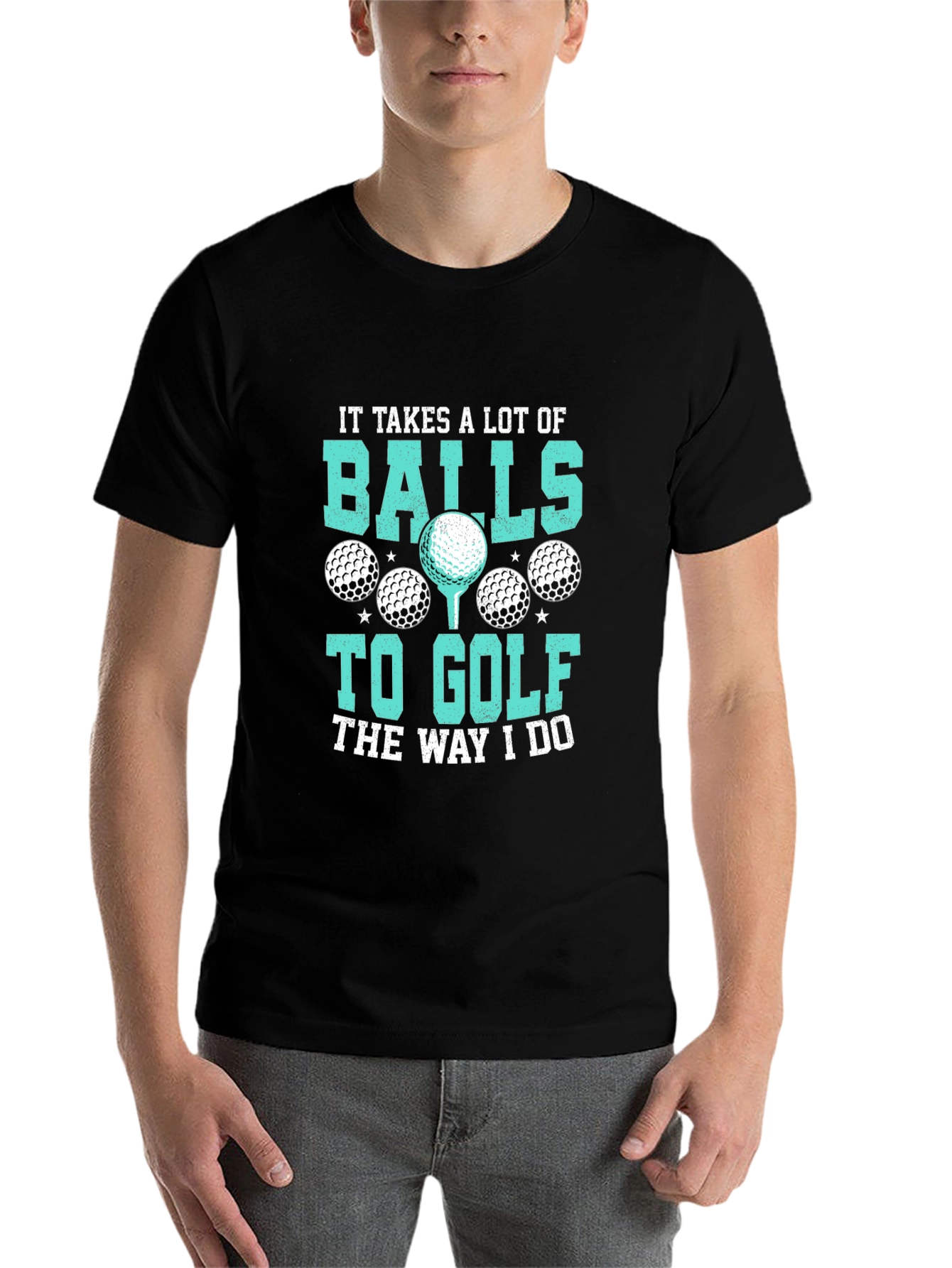 Golf Balls Graphic Tee - Humorous Golfer T-Shirt - 7