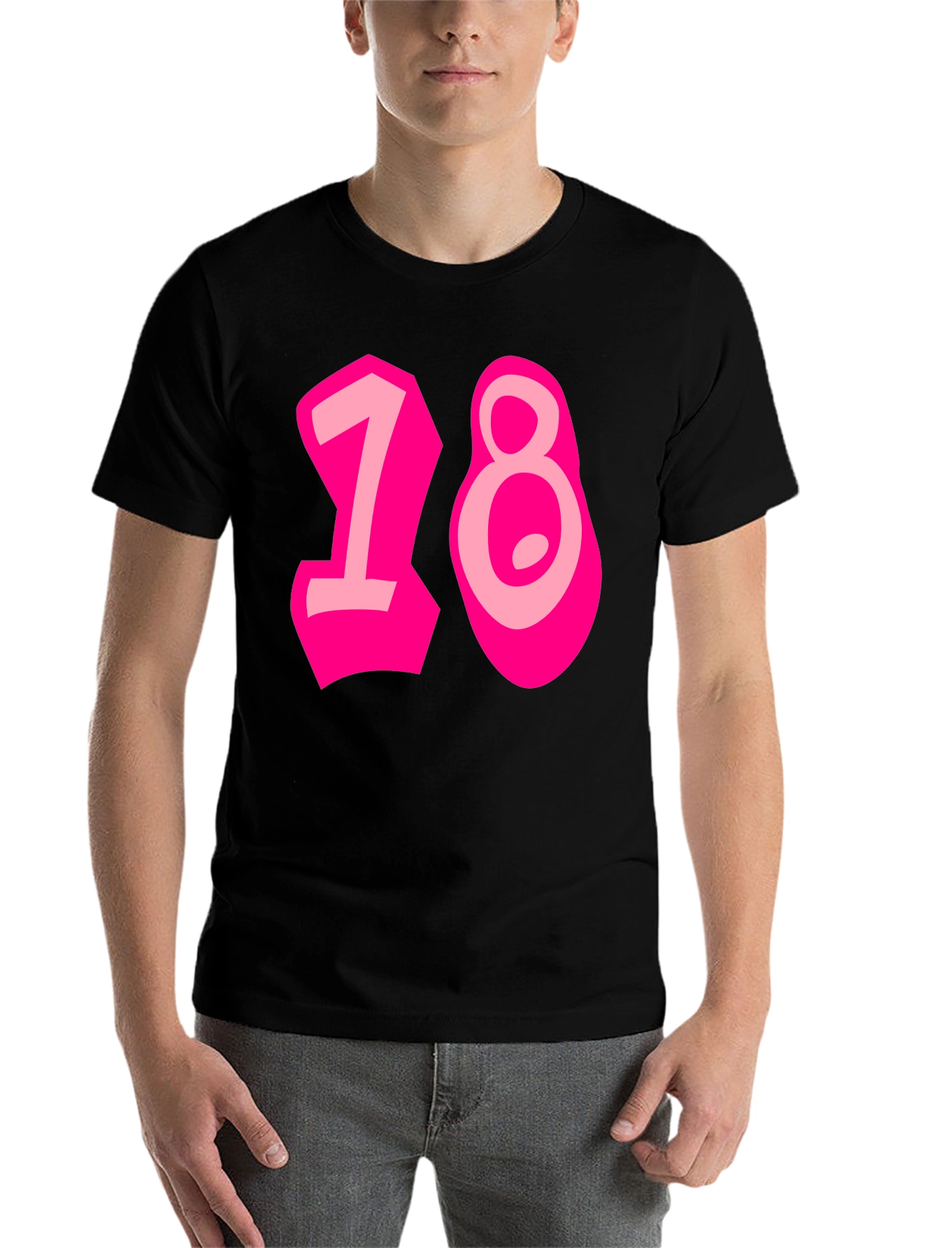 Black Funky 18th Birthday Graphic Tee view 7
