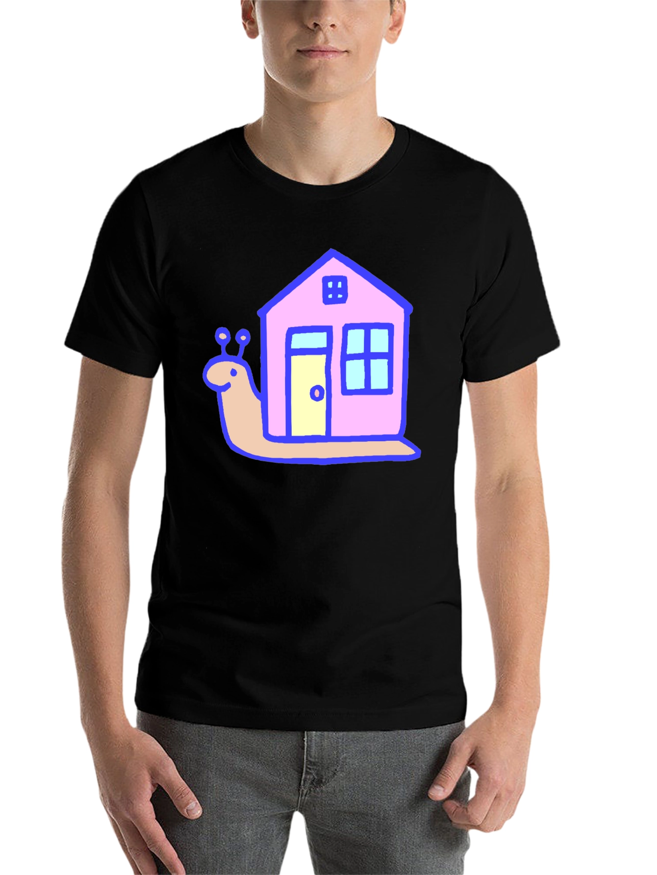Black Snail House Graphic Print Tee view 7