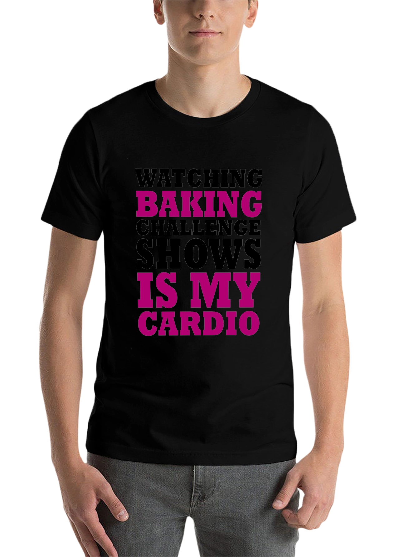 Black Baking Challenge Cardio Graphic Tee view 7