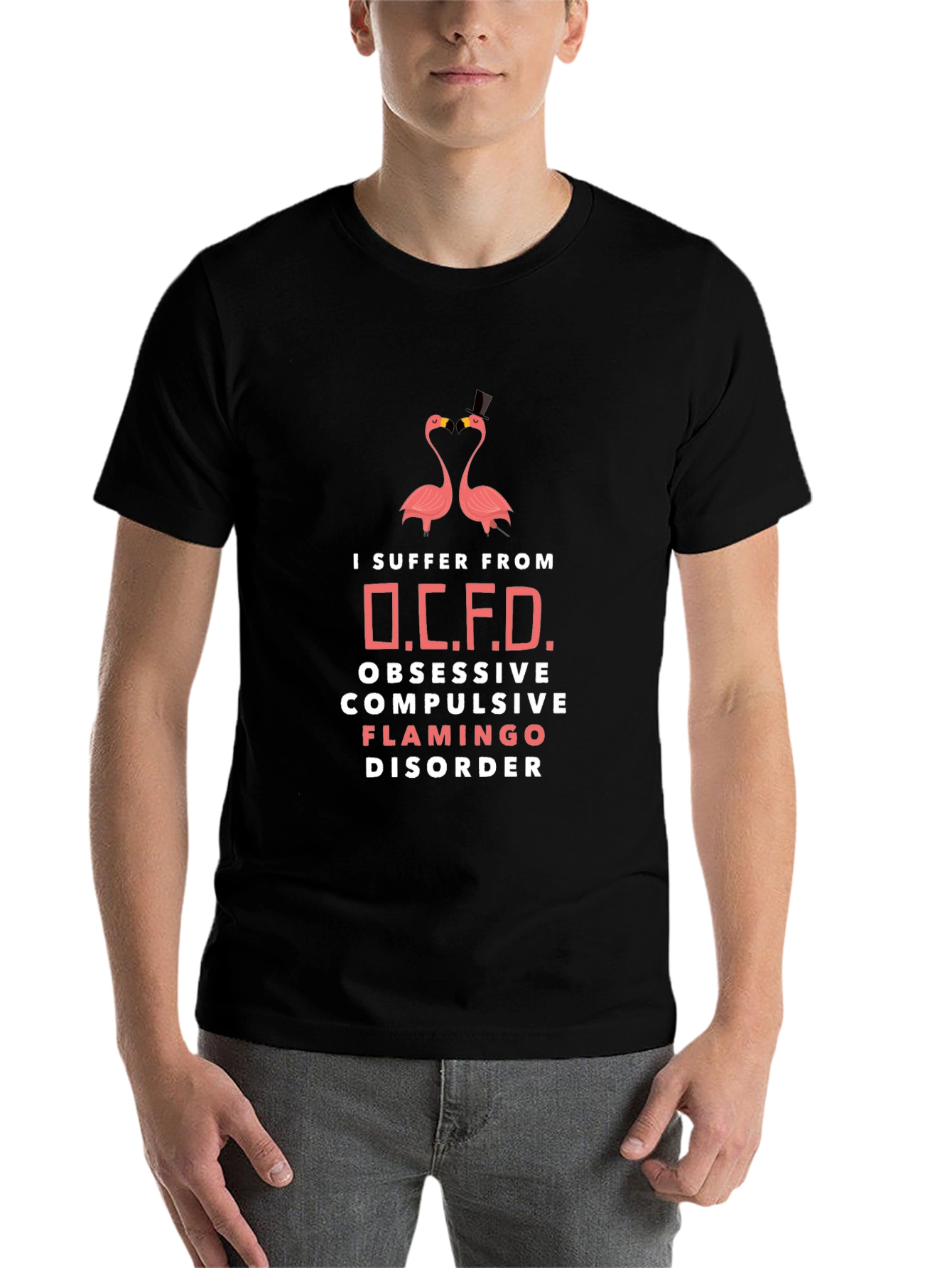 Black OCFD Flamingo Disorder T-Shirt view 7