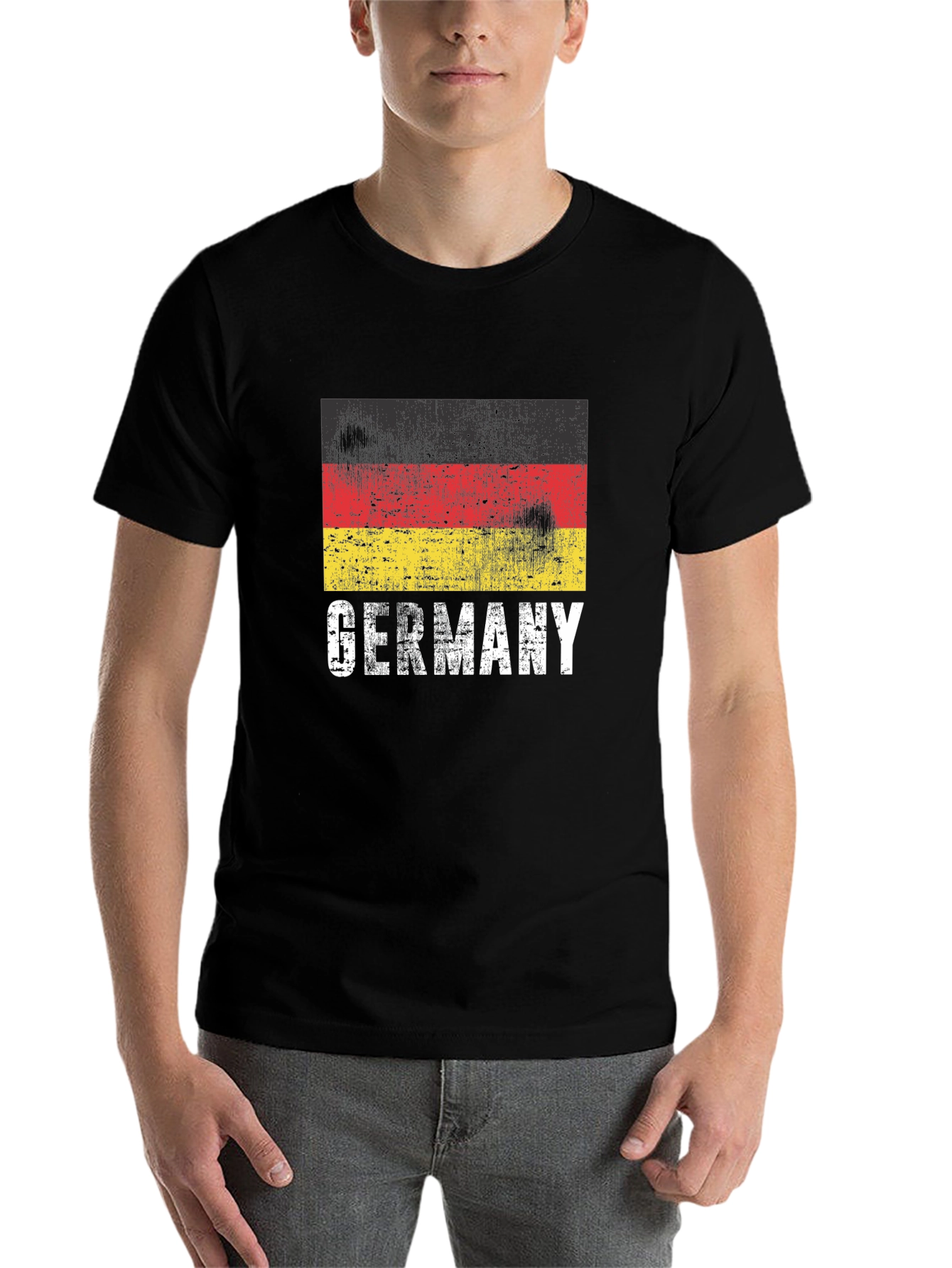Germany Flag Graphic Tee - Distressed Print - 7