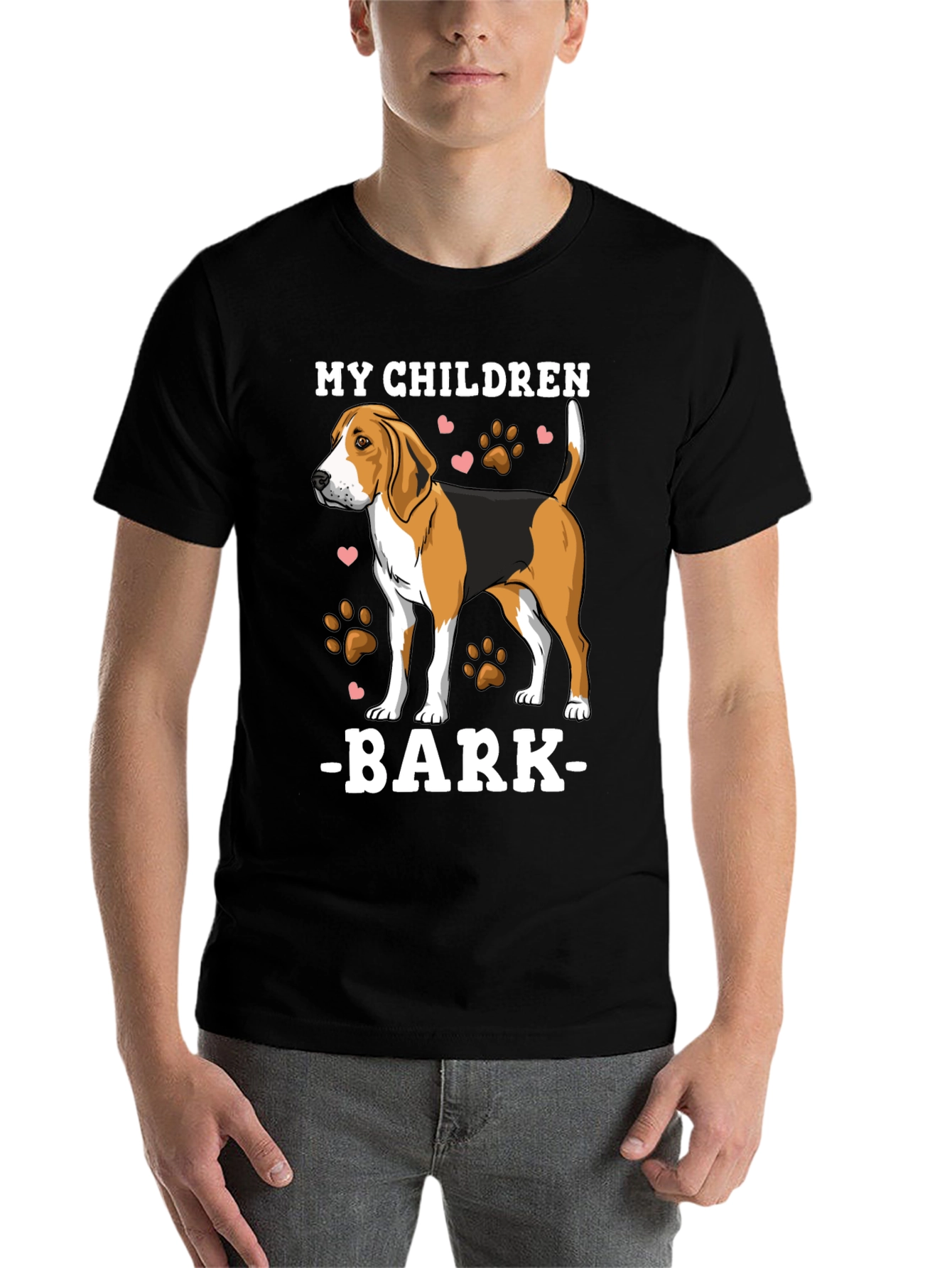 Black My Children Bark T-Shirt | Dog Lover Tee view 7