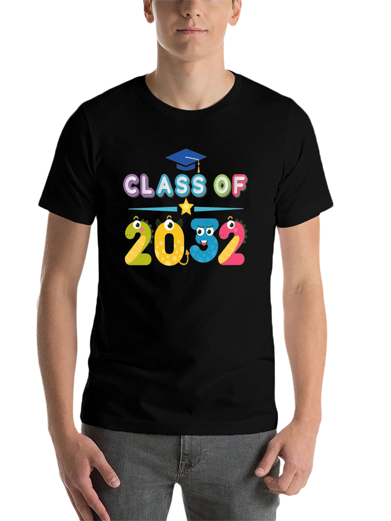 Black Class of 2032 T-Shirt view 7