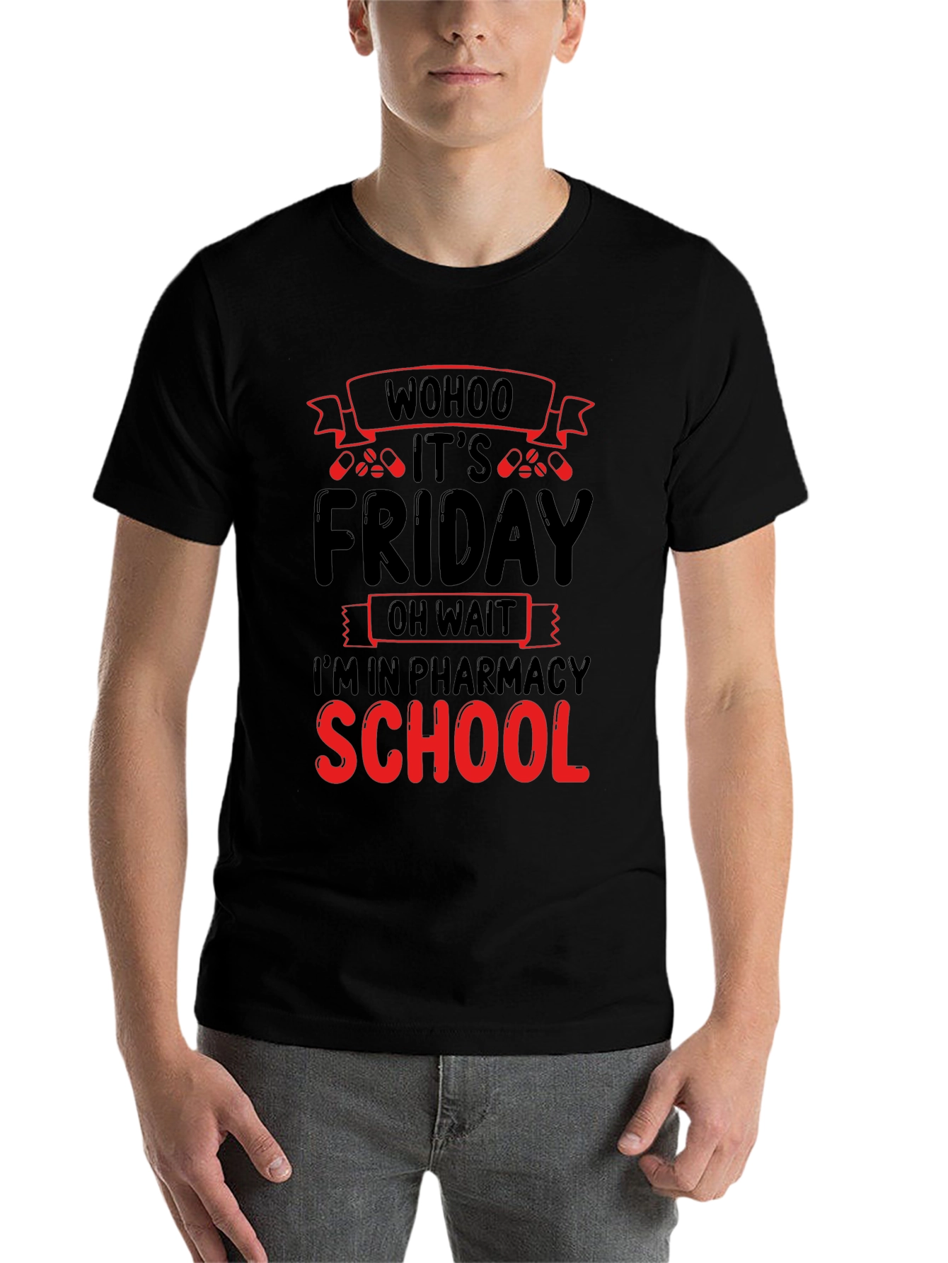 Black Pharmacy School Friday T-Shirt view 7