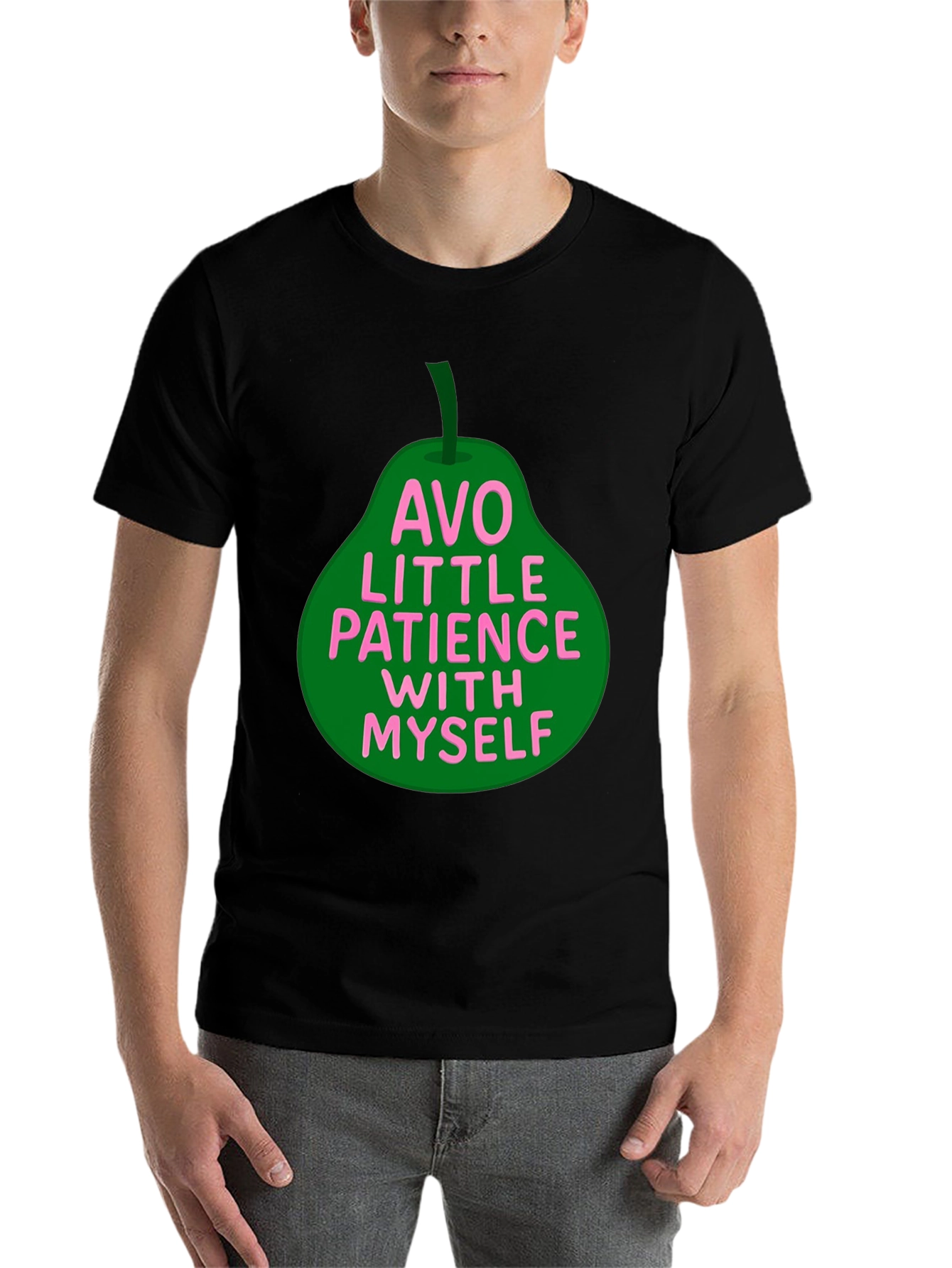 Black Avo Little Patience T-Shirt view 7