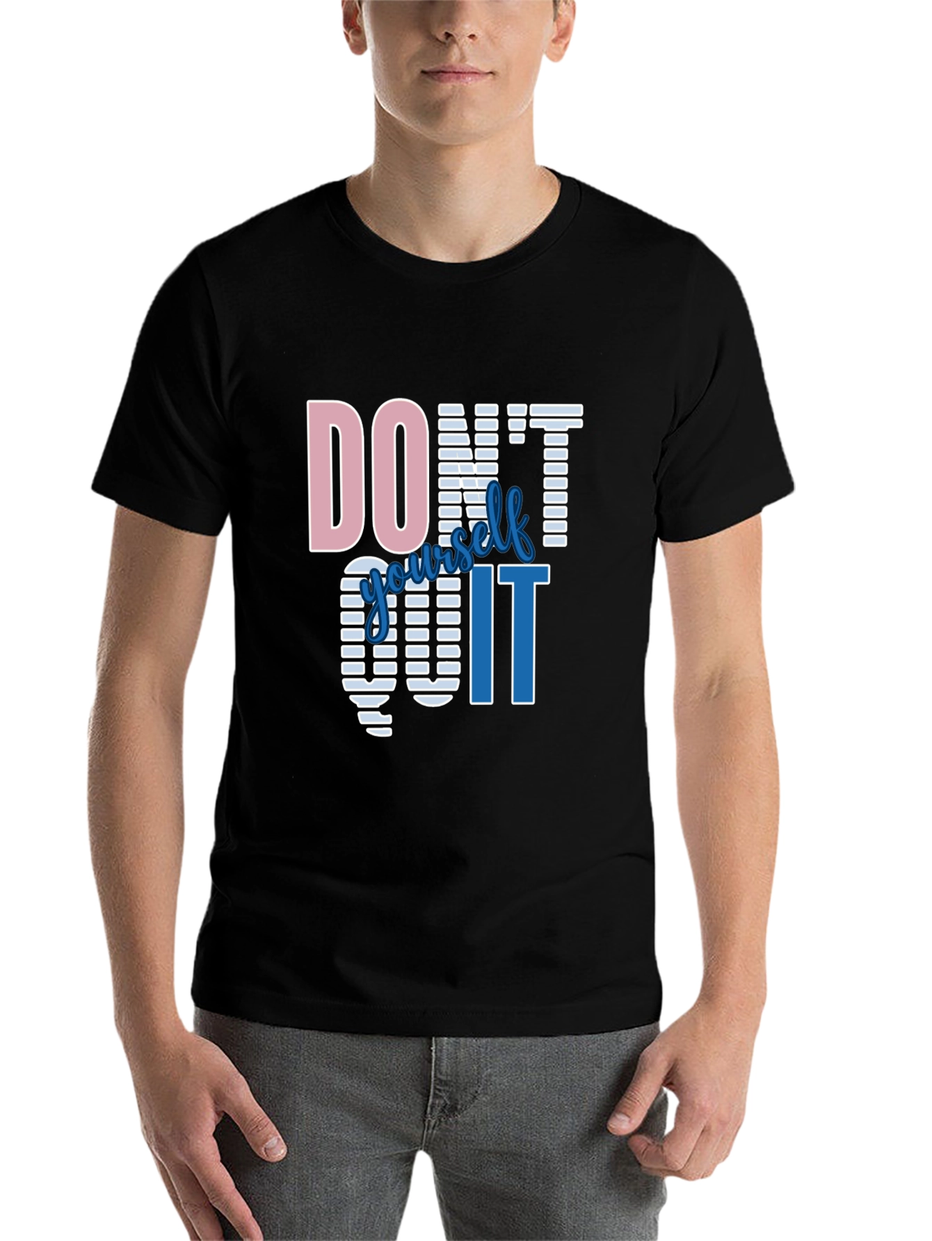 Black Motivational T-Shirt - Don't Quit, Do It! view 7