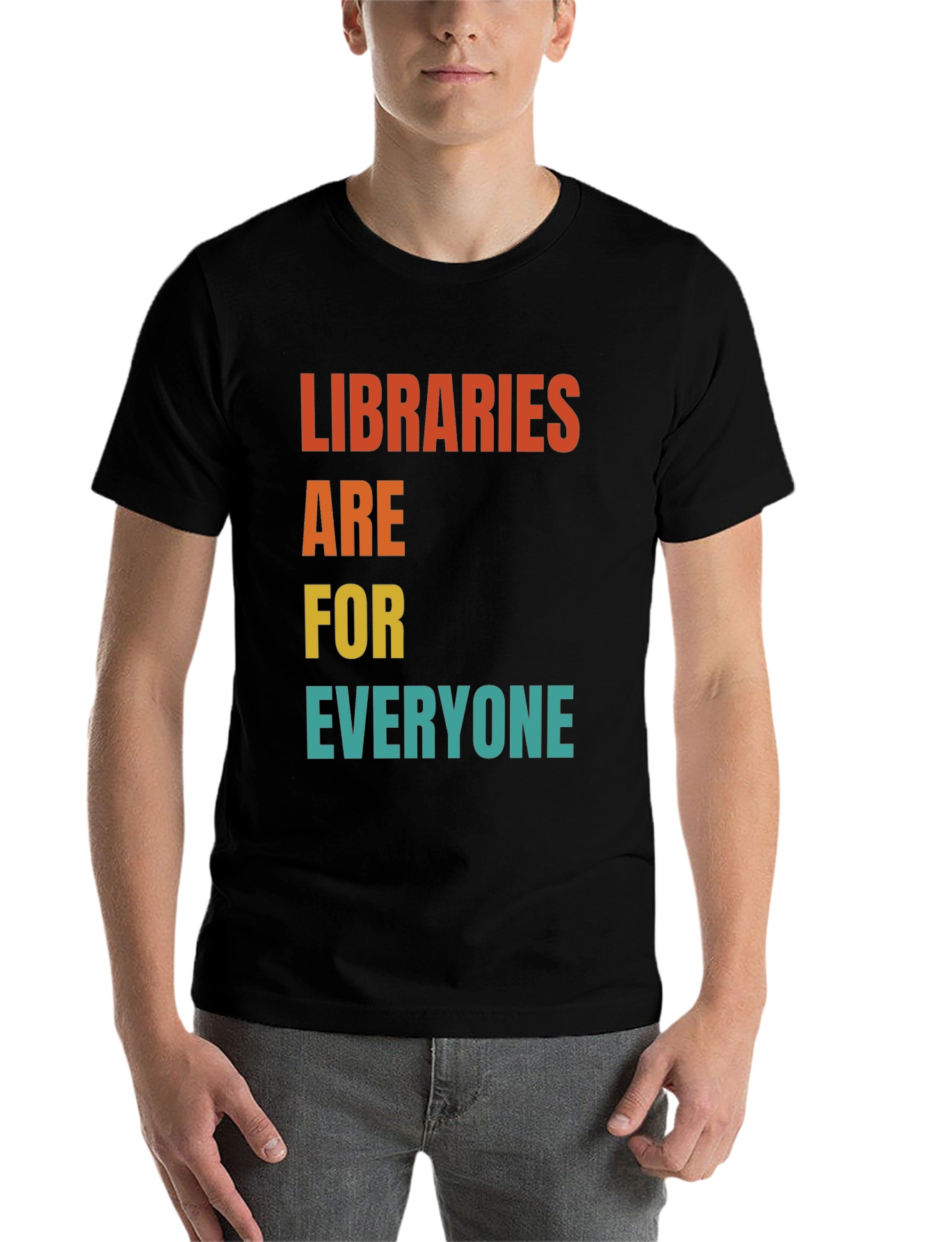 Black Libraries Are For Everyone T-Shirt view 7