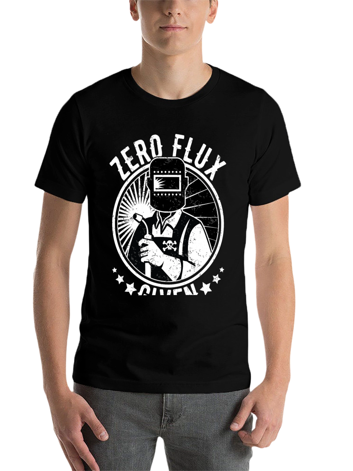 Black Zero Flux Given Welder T-Shirt view 7
