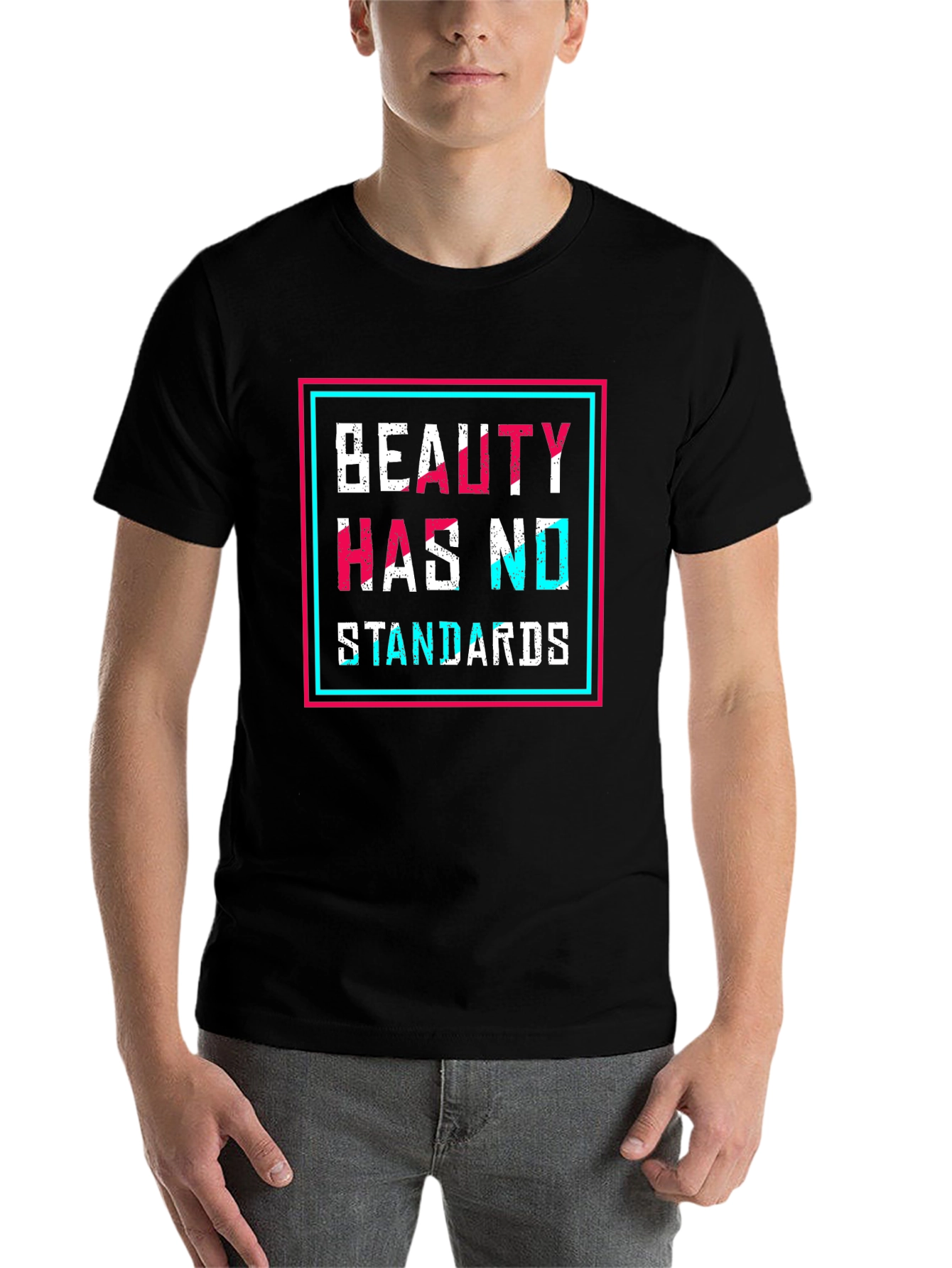 Black Beauty Has No Standards Graphic Tee - Black view 7