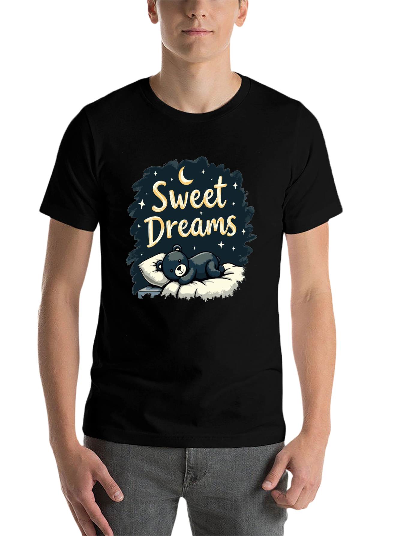 Black Sweet Dreams Bear T-Shirt view 7