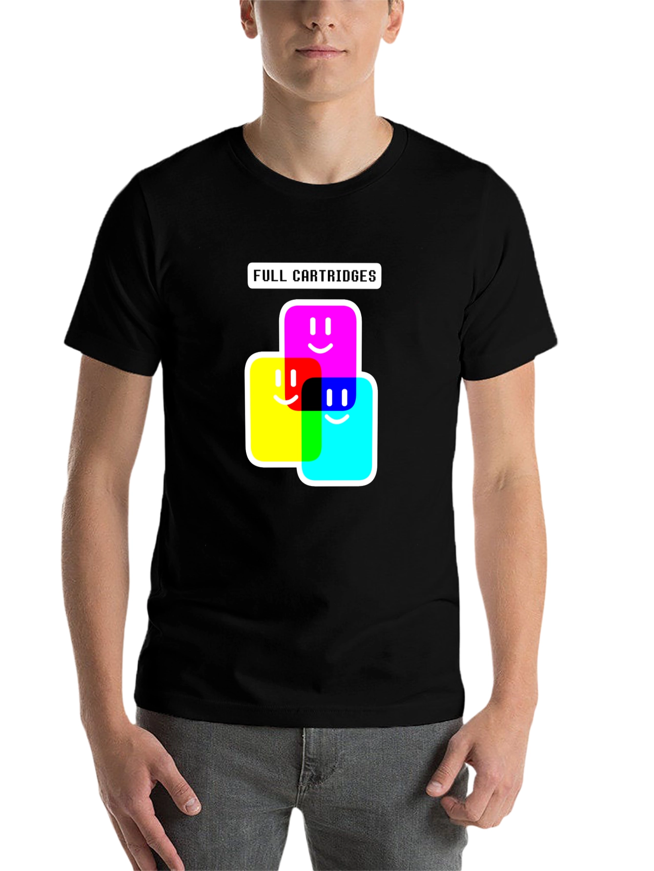 Black Full Cartridges Graphic T-Shirt view 7