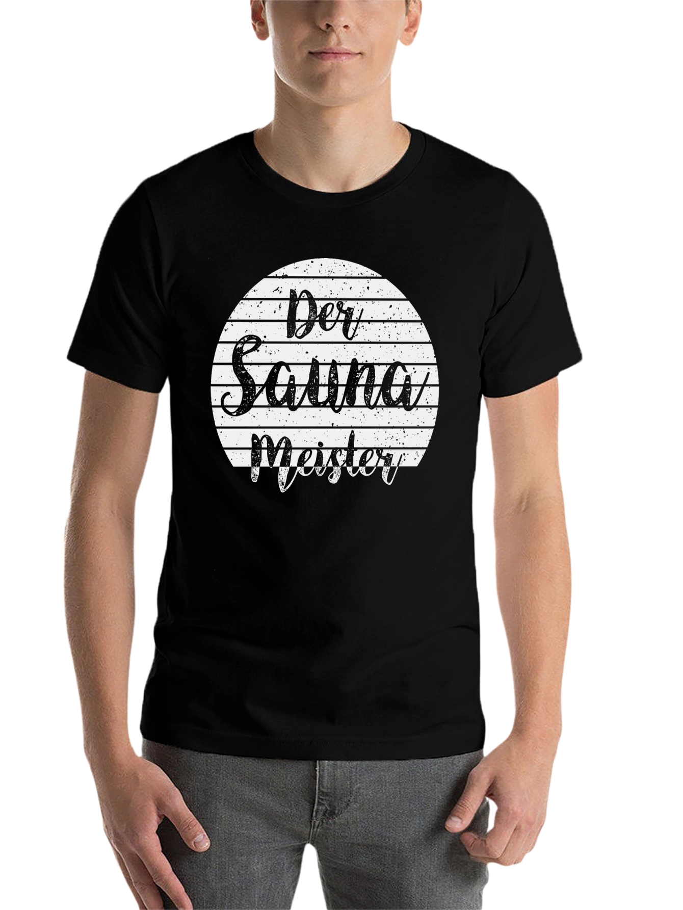 Black Der Saunameister T-Shirt Black view 7