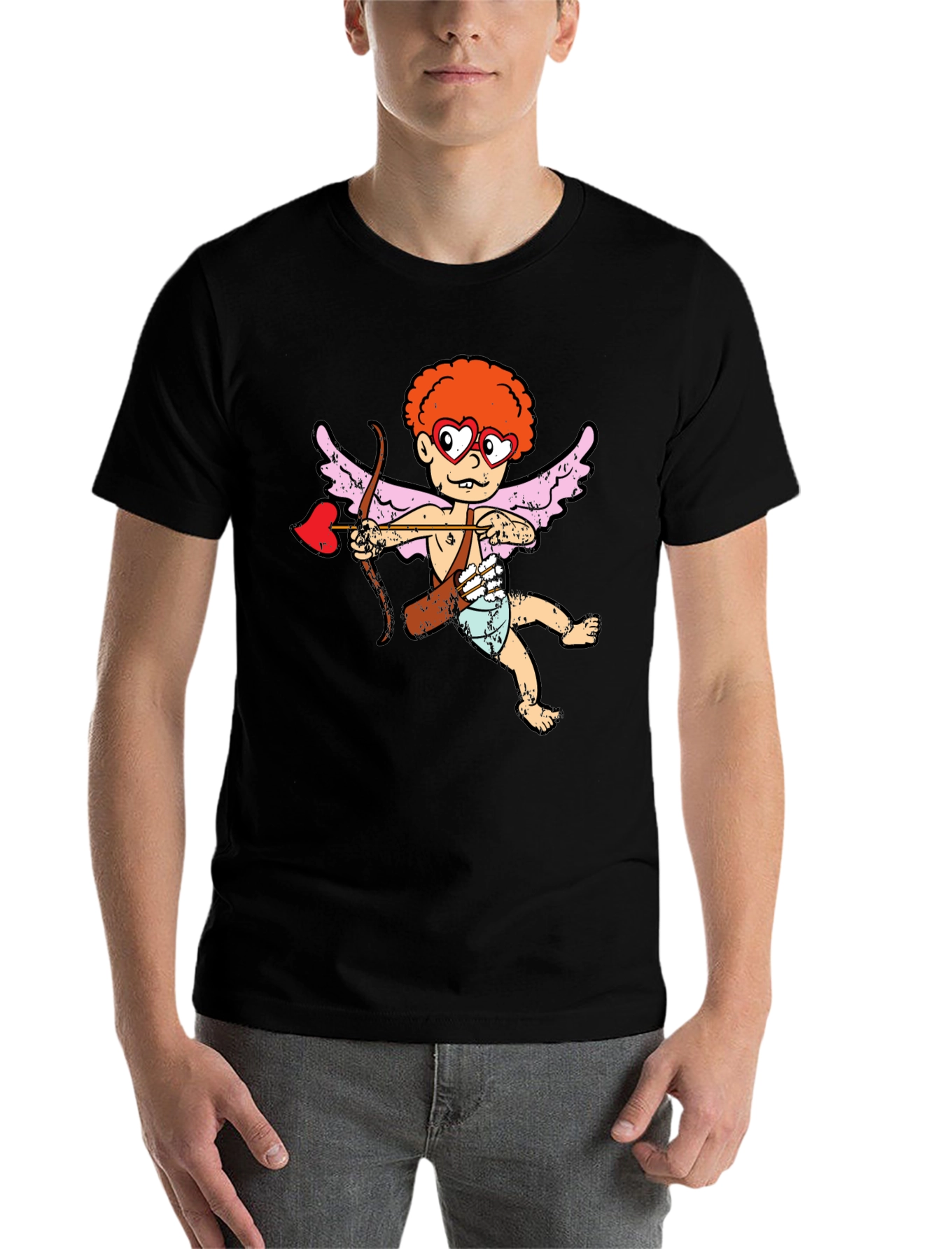 Black Cupid Graphic Tee - Love & Laughter view 7