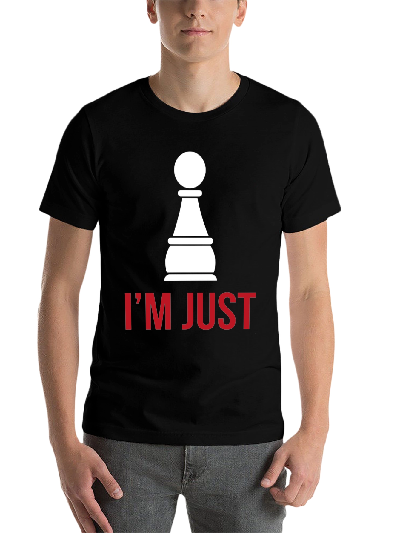 Black Chess Pawn T-Shirt - I'm Just a Pawn view 7