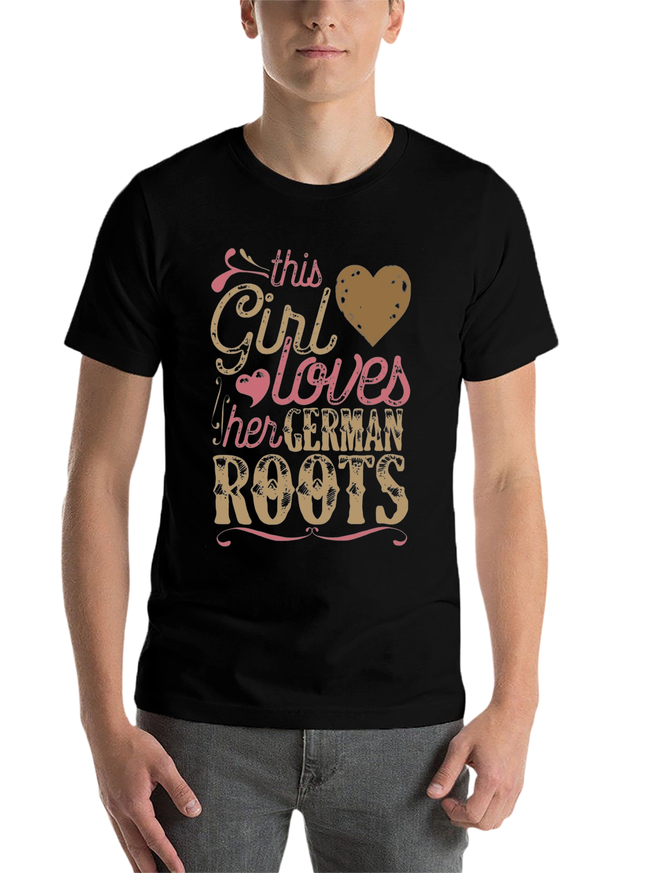 German Roots Girl's T-Shirt - Black - 7