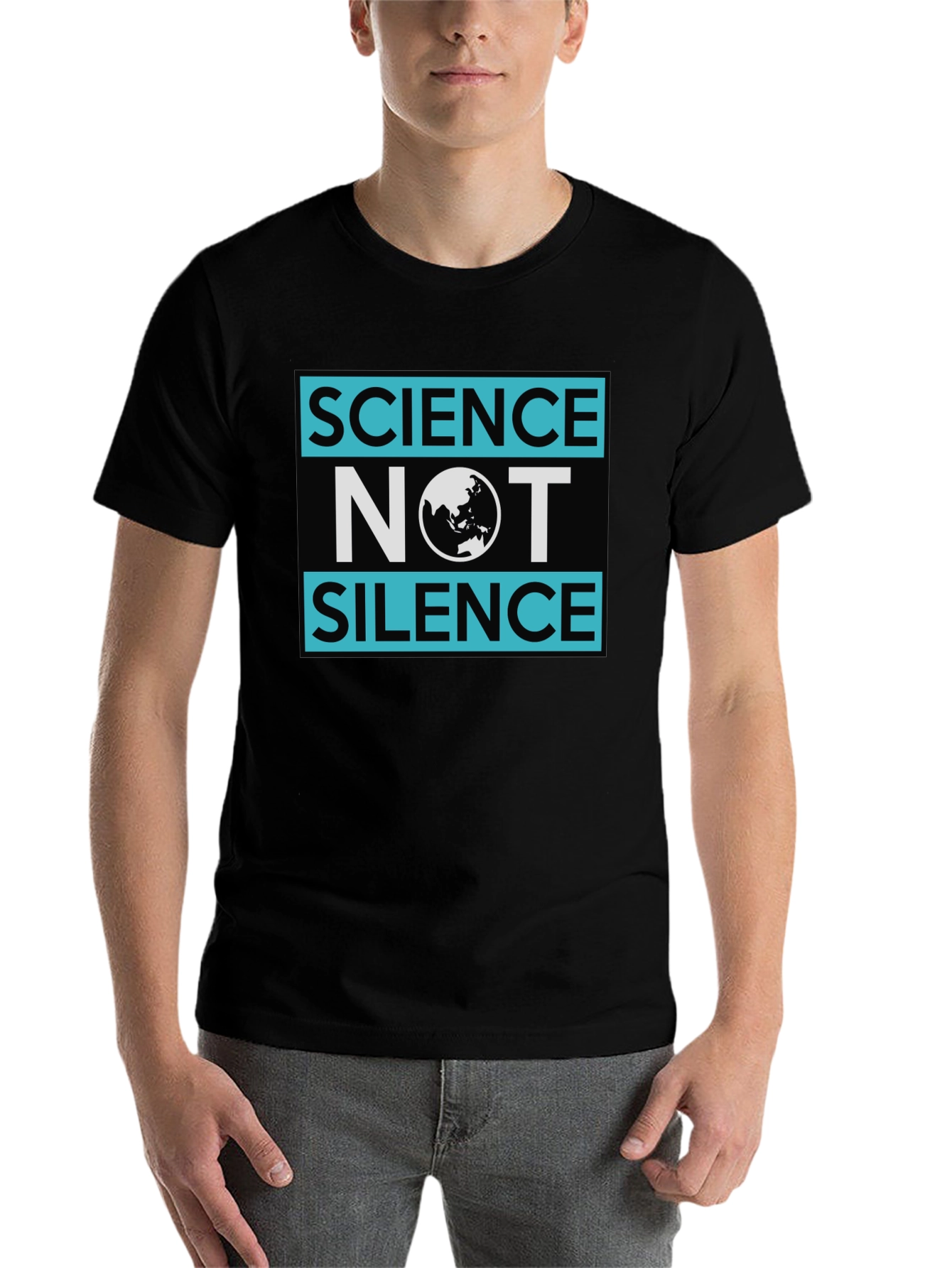 Black Science Not Silence Graphic Tee view 7
