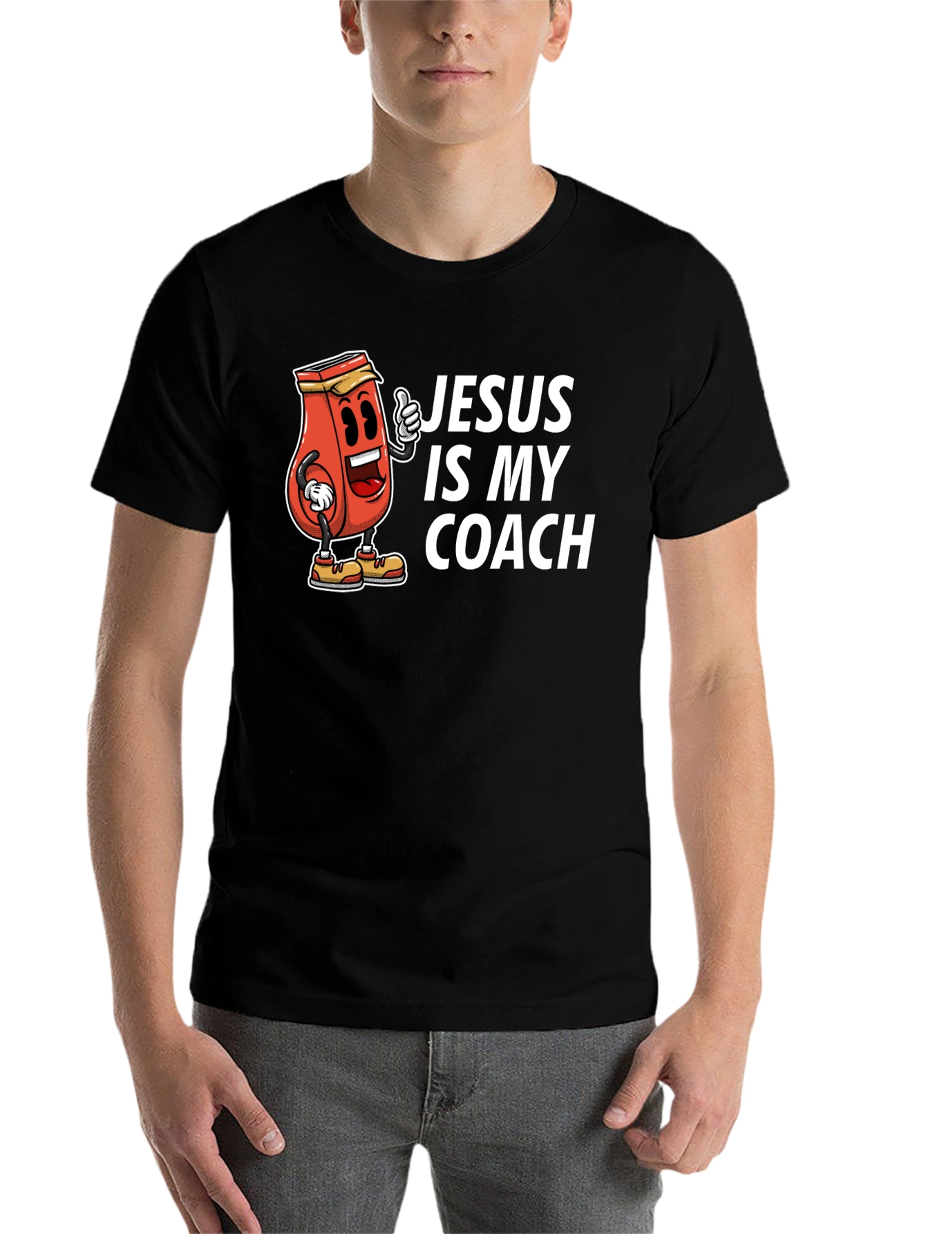 Black Jesus is My Coach Graphic T-Shirt view 7