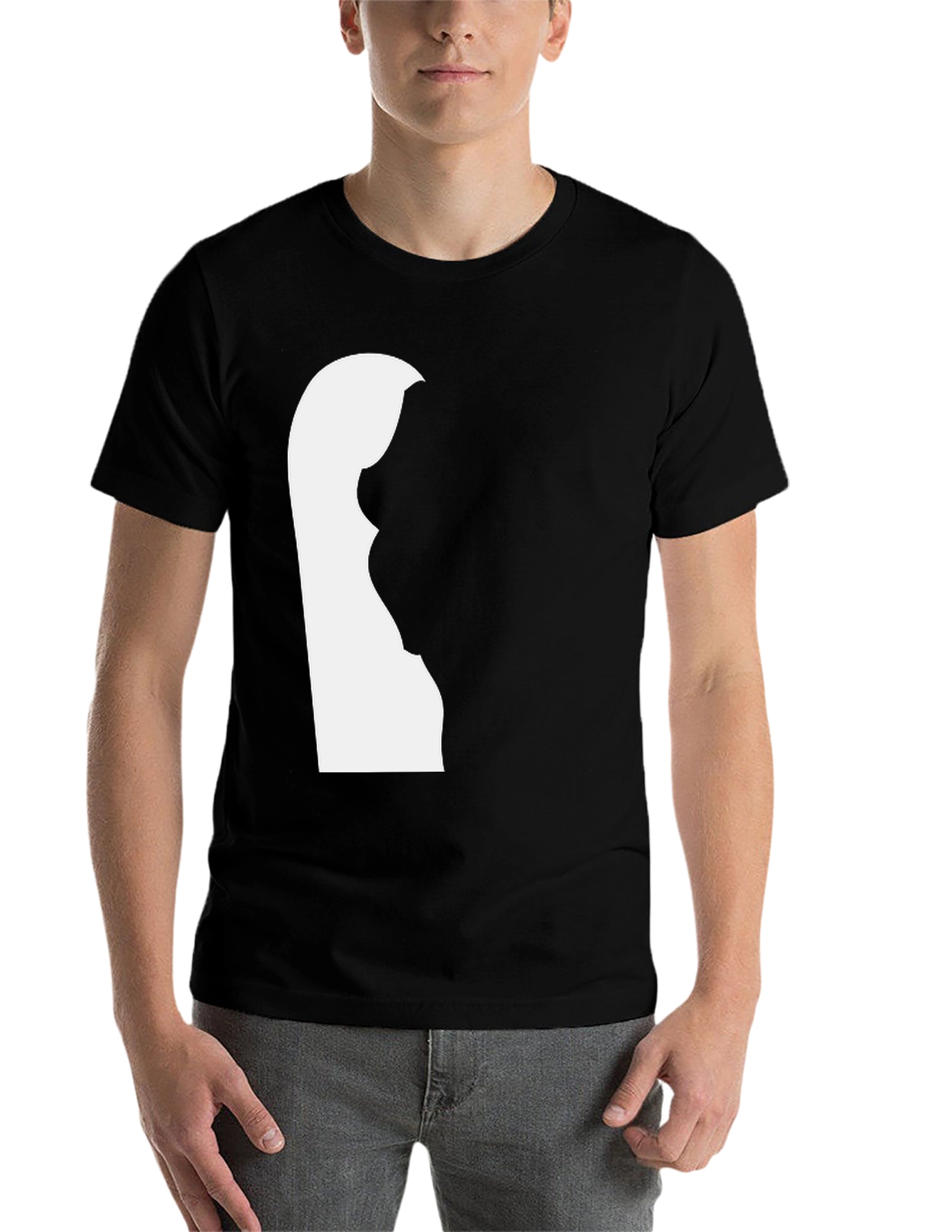 Black Silhouette Graphic T-Shirt view 7