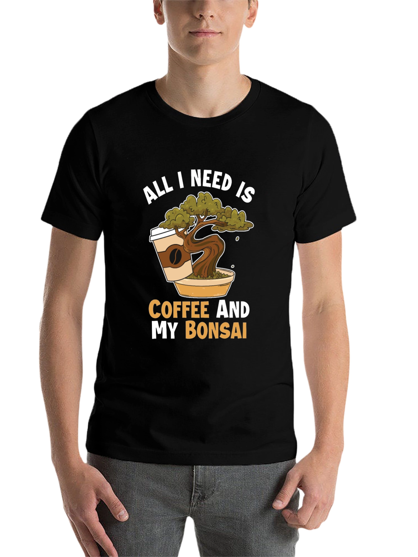 Black Coffee & Bonsai T-Shirt -  Relaxed Fit view 7