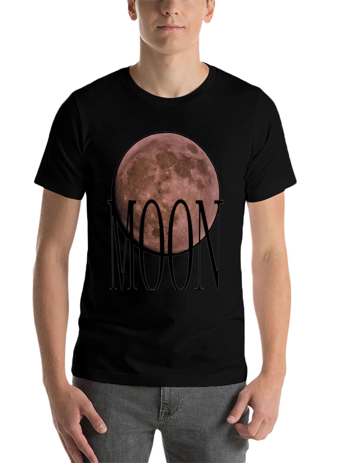 Black Moon Graphic T-Shirt - Soft Cotton Blend view 7