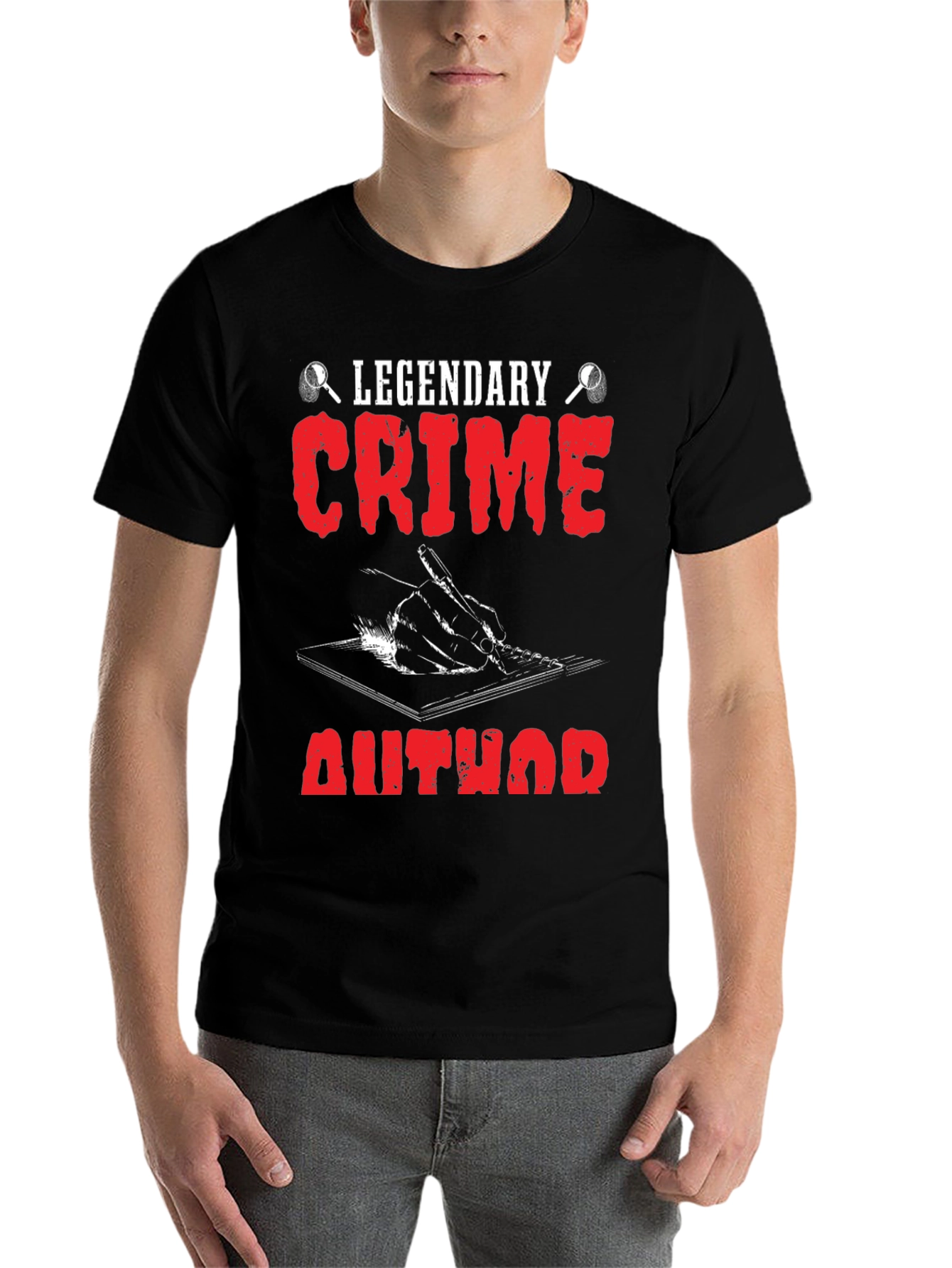 Legendary Crime Author T-Shirt - Detective Novelist Tee - 7
