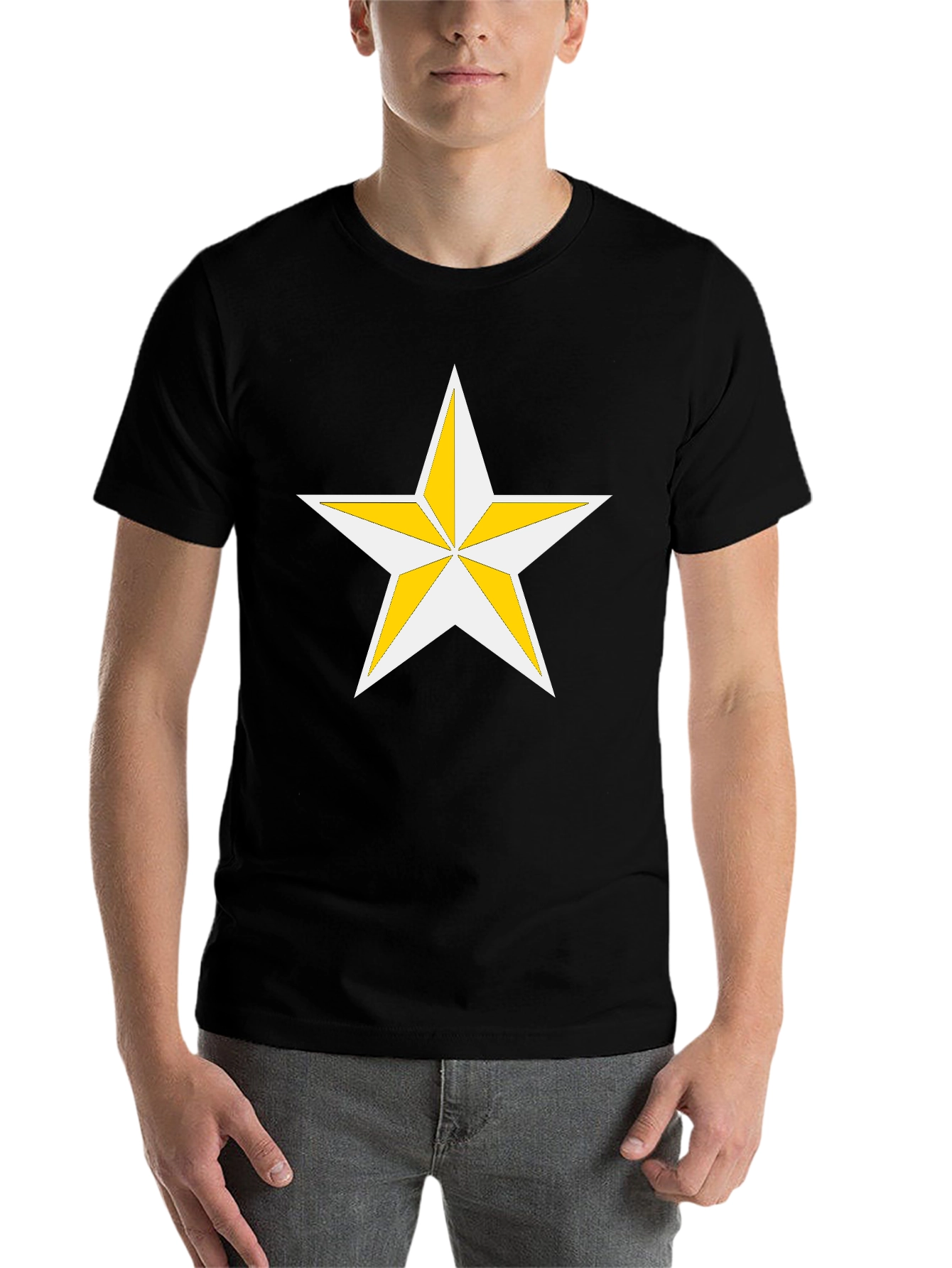Black Star Graphic Black T-Shirt view 7